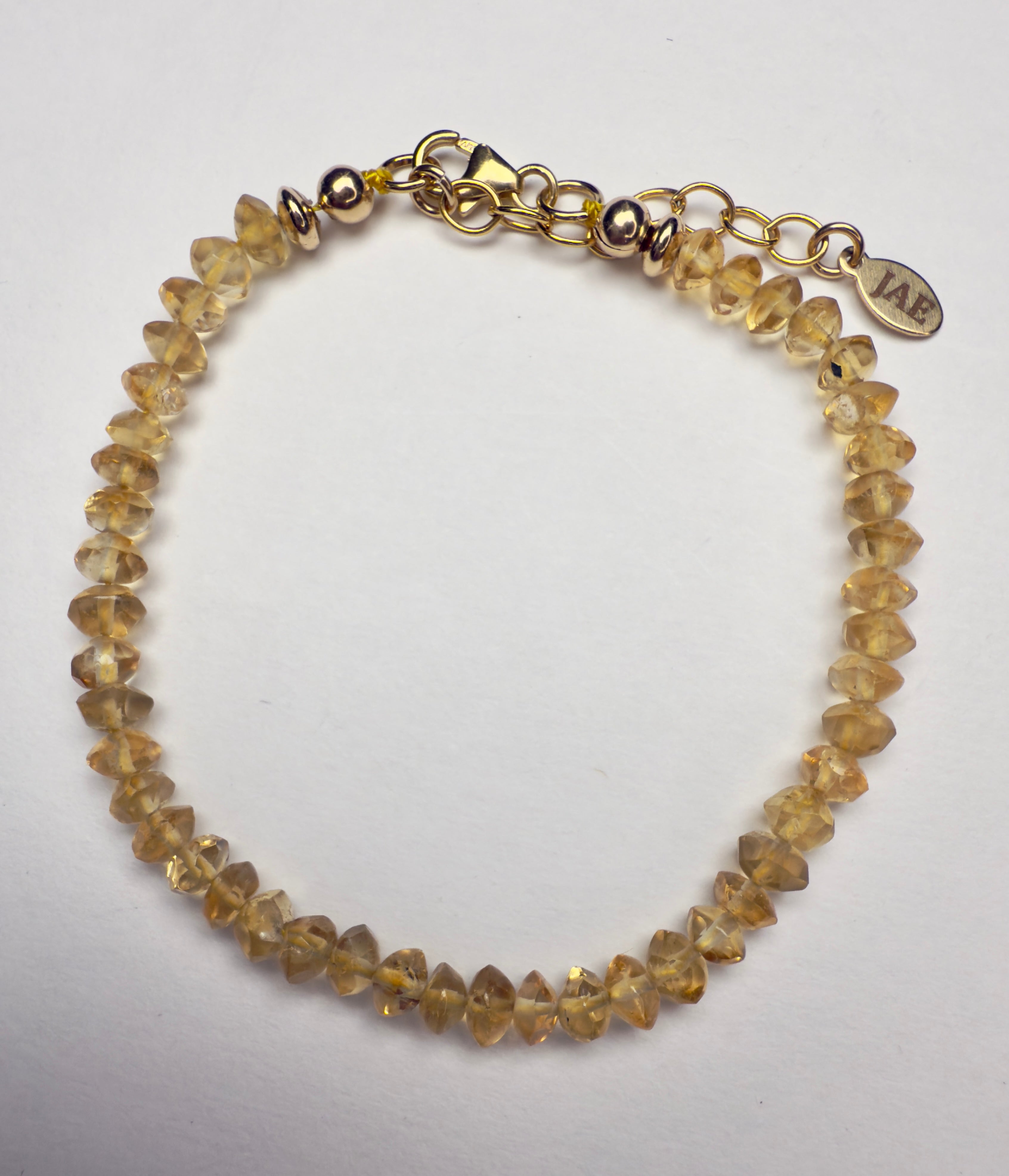 "The Harbison" Citrine Beaded Bracelet