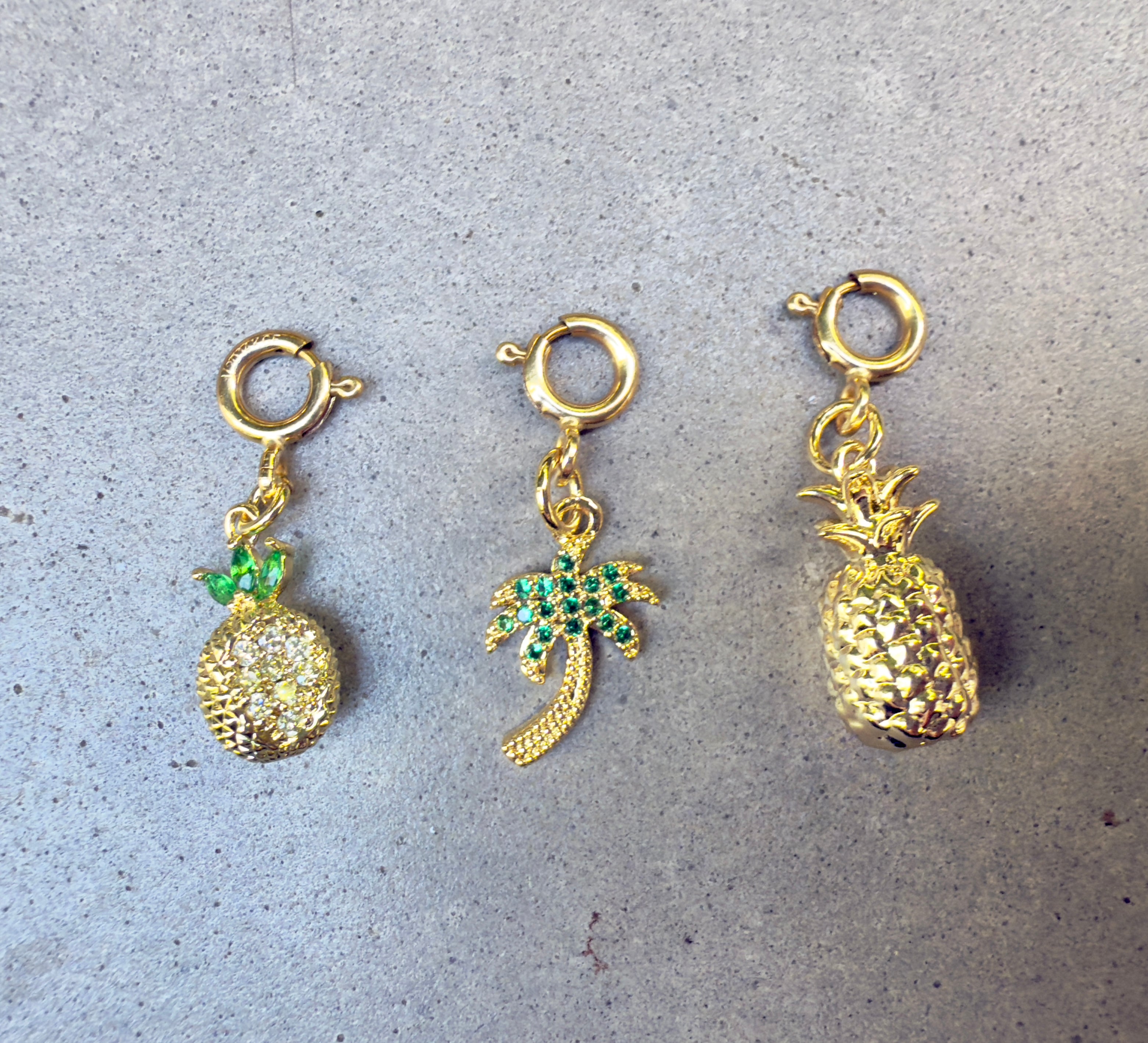 Pineapple or Palm Tree Charm of Choice