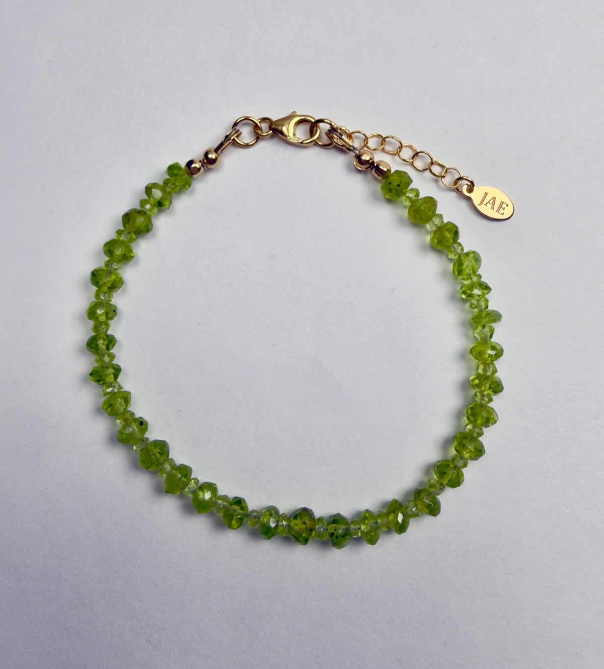 The Diaz - Peridot Beaded Bracelet