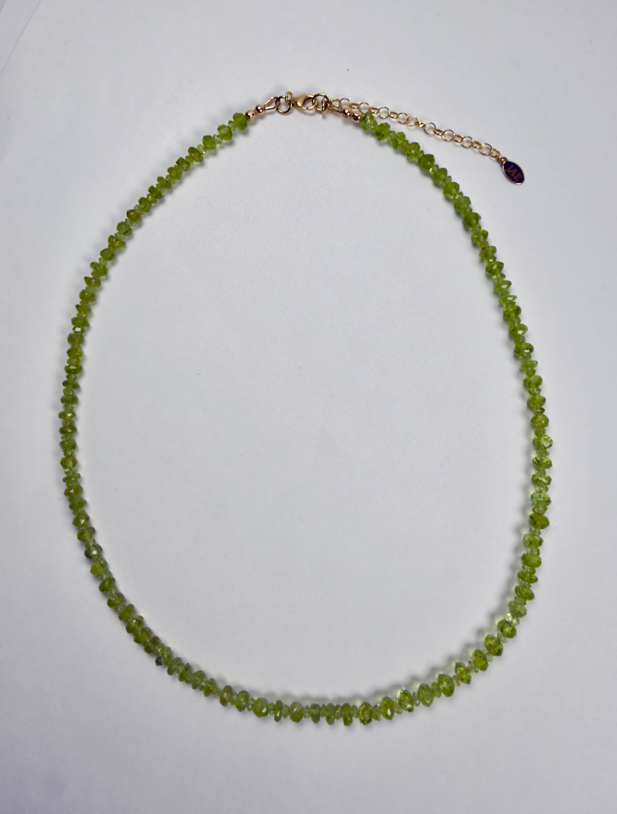 The Kunis - Peridot Beaded Necklace