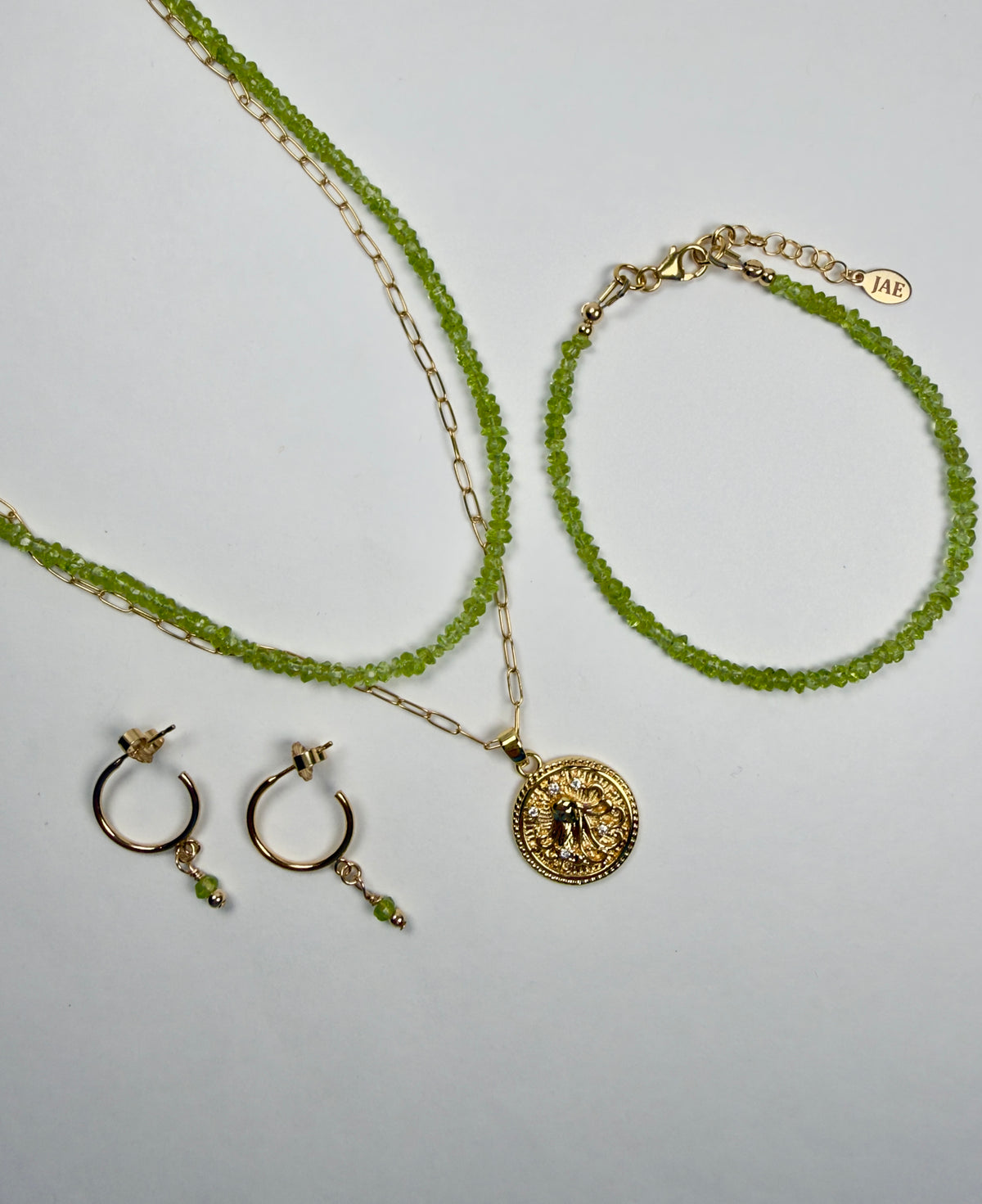 The Lively - Peridot Beaded Necklace
