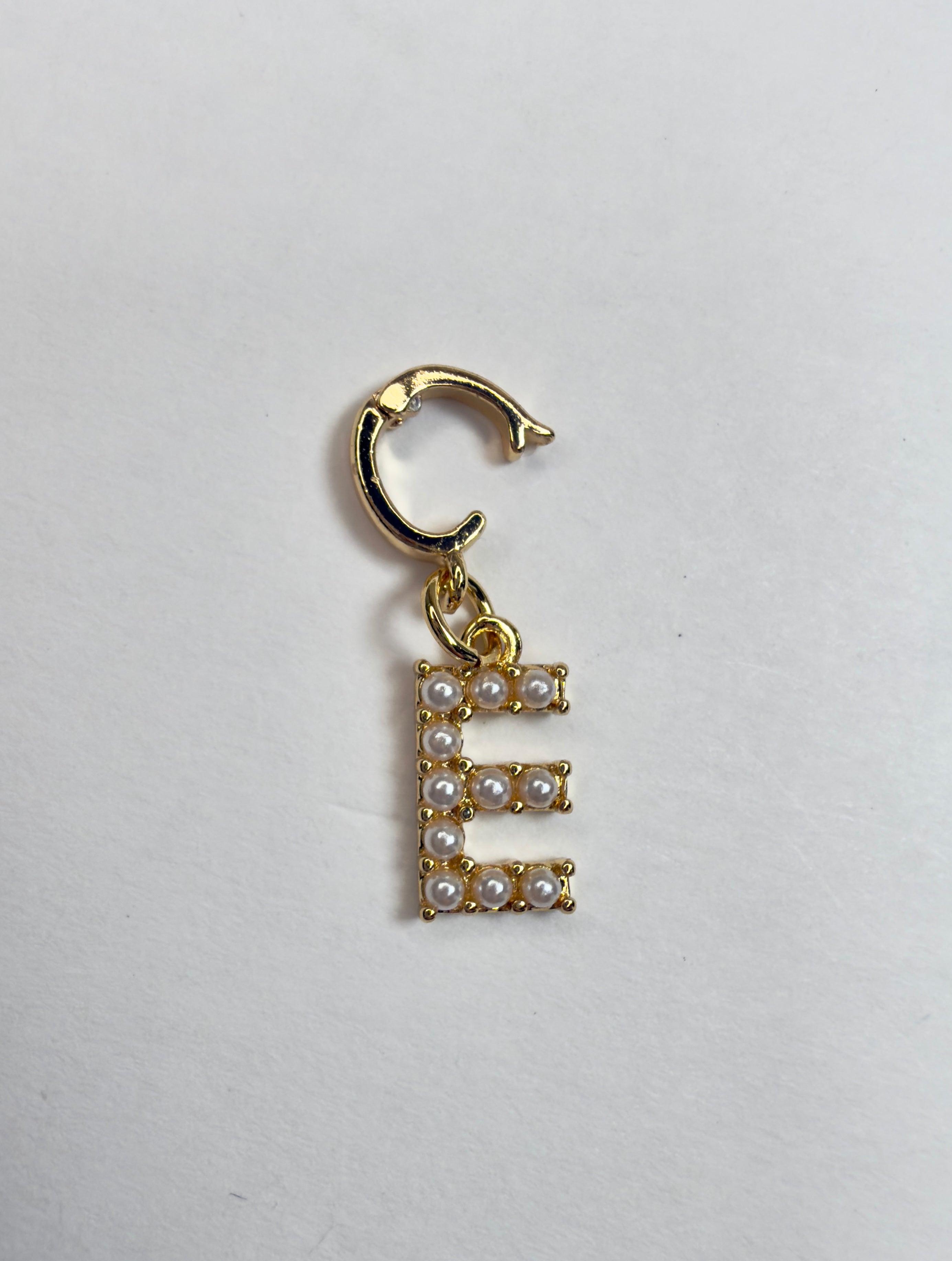 A-Z Pearl Letter Charms - Choice of Attachment