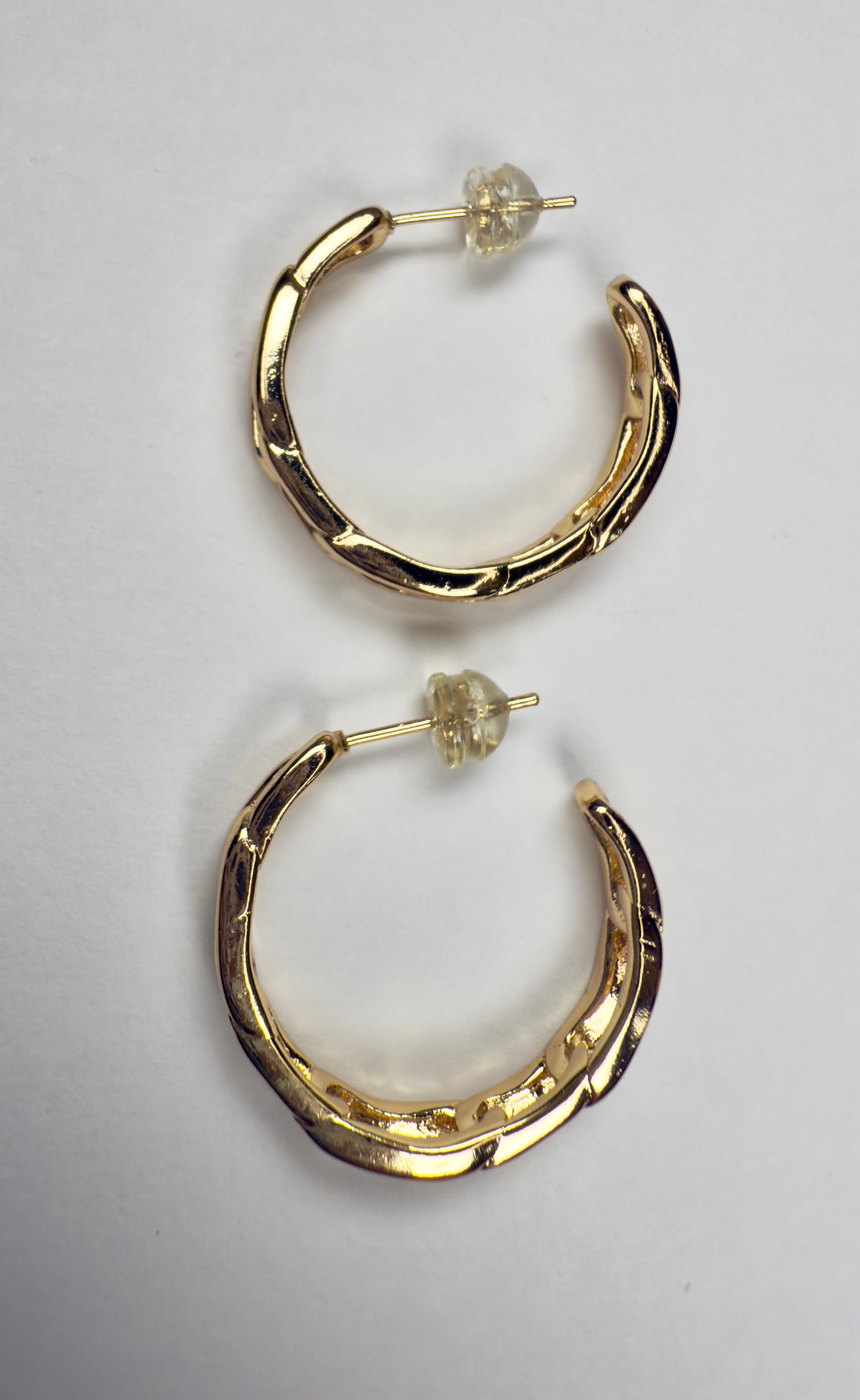 "The Dinah" Paperclip Chain Hoop