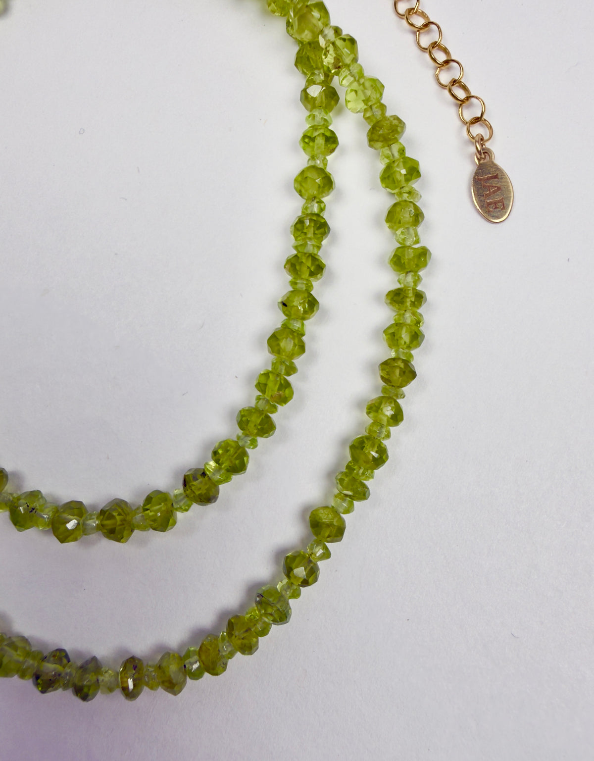The Kunis - Peridot Beaded Necklace