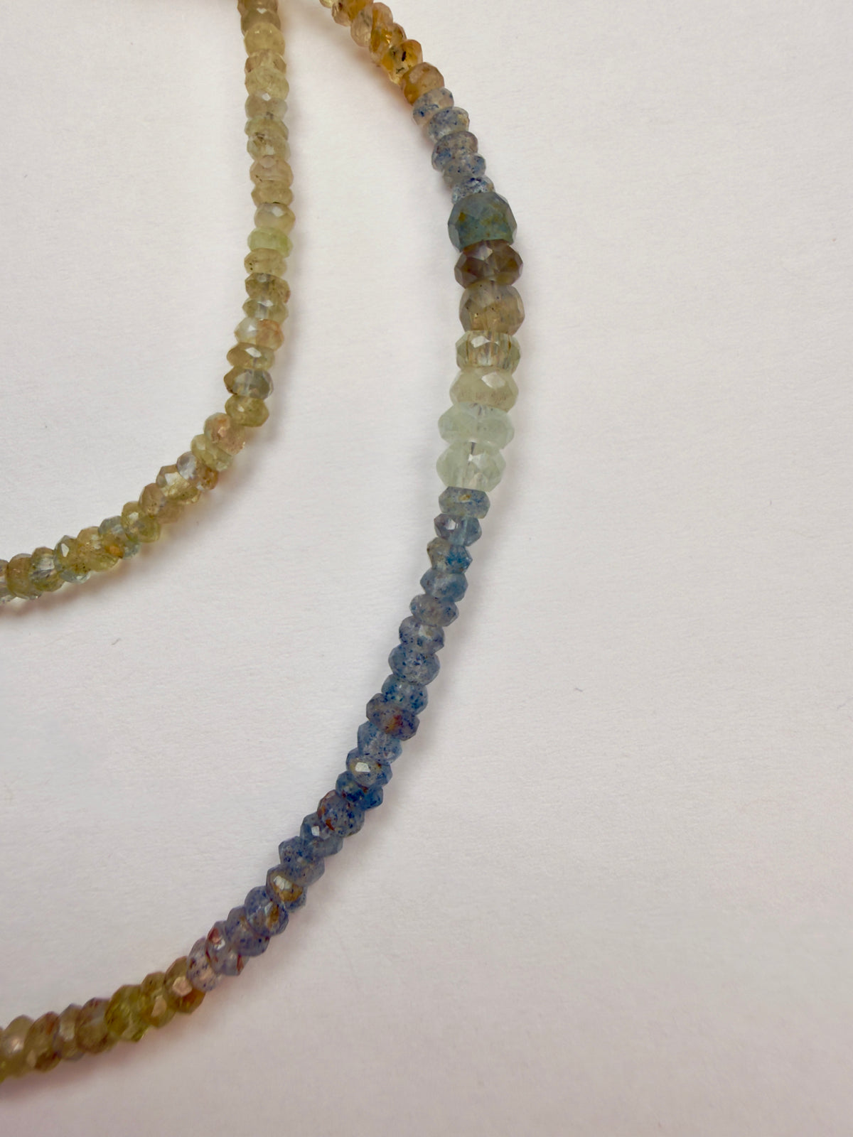 The Althea - Moss Aquamarine Beaded Necklace