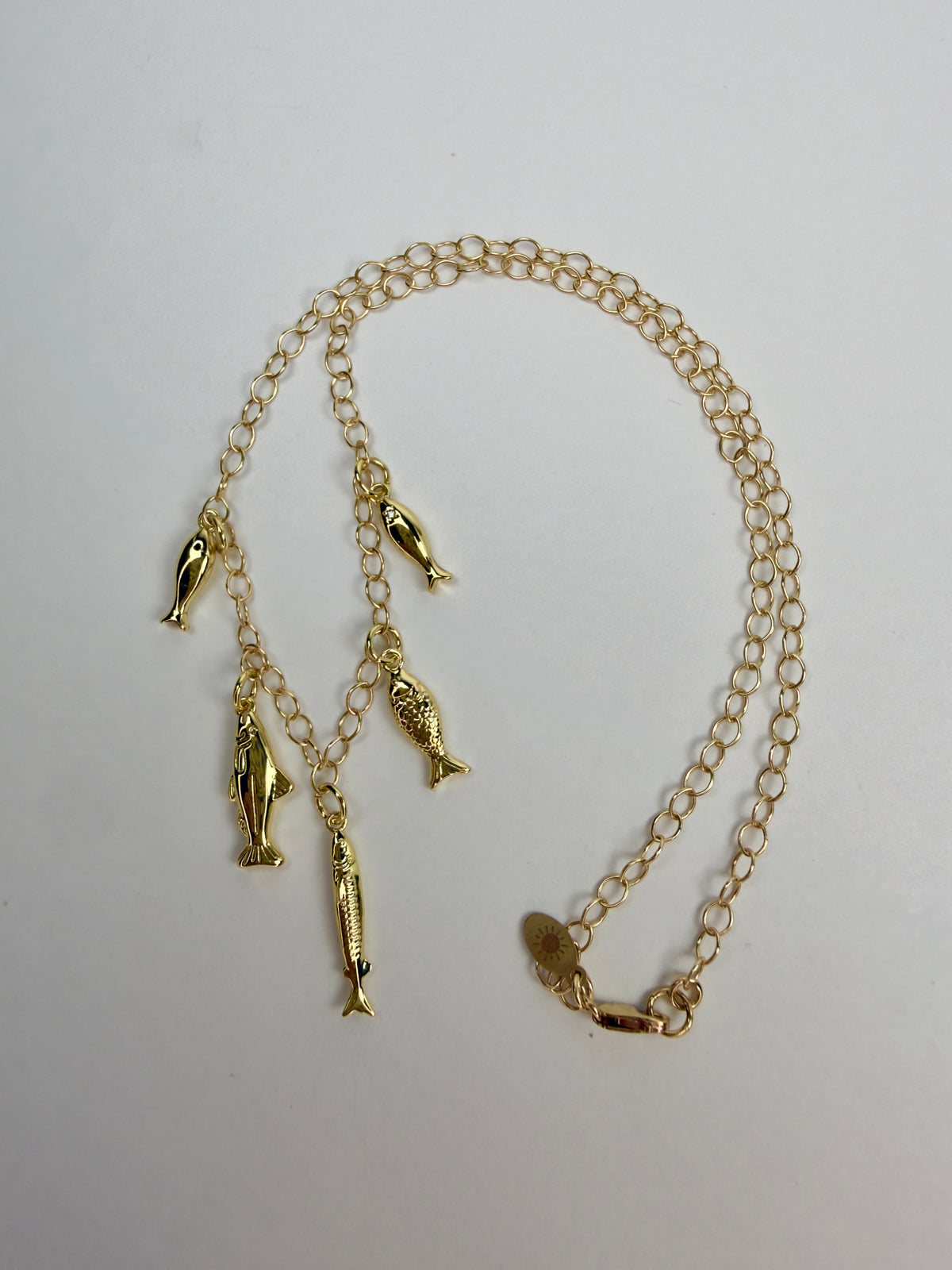 The Claudine - Golden Fish Charm Necklace