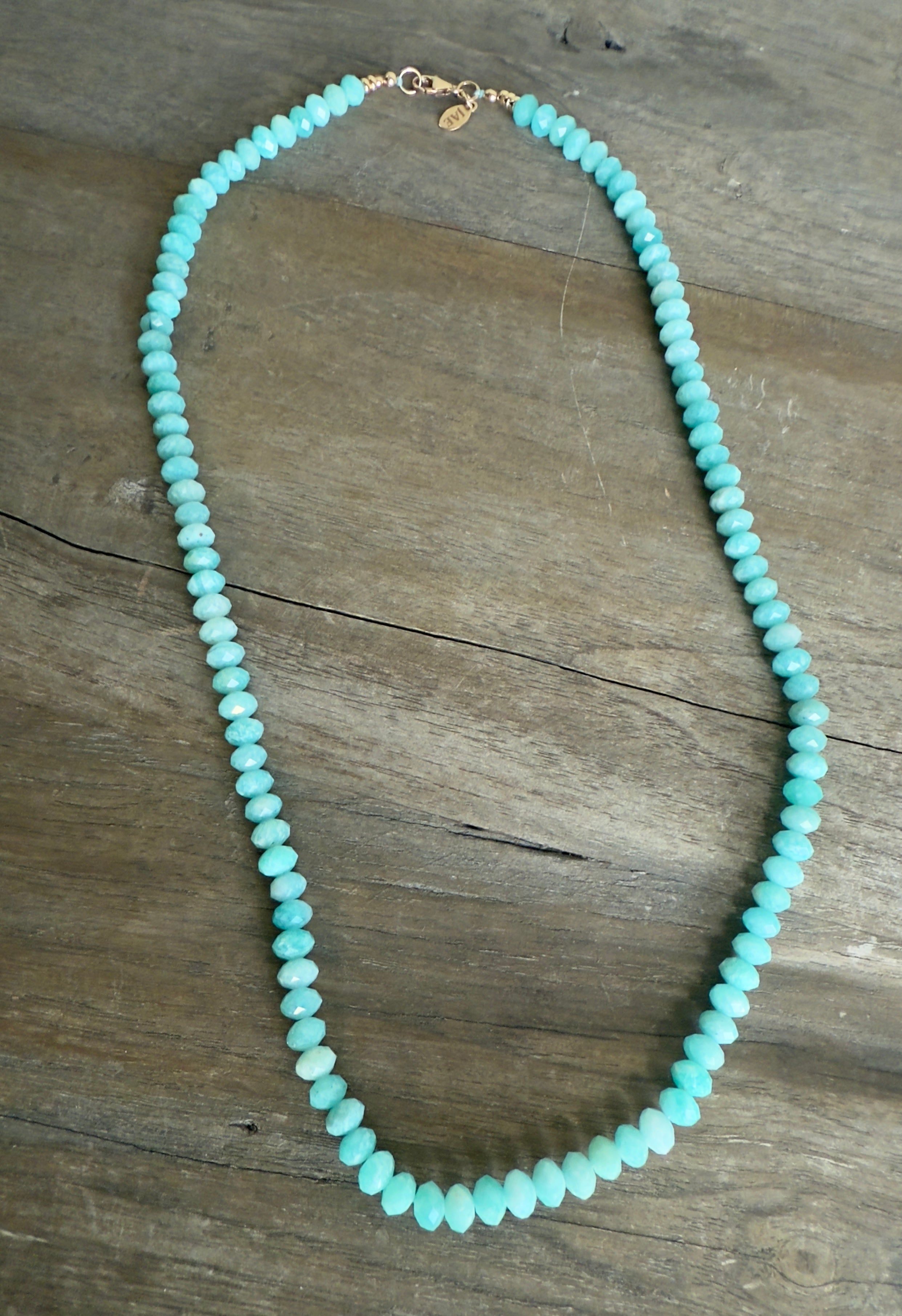 The Milo - Amazonite Gemstone Beaded Necklace