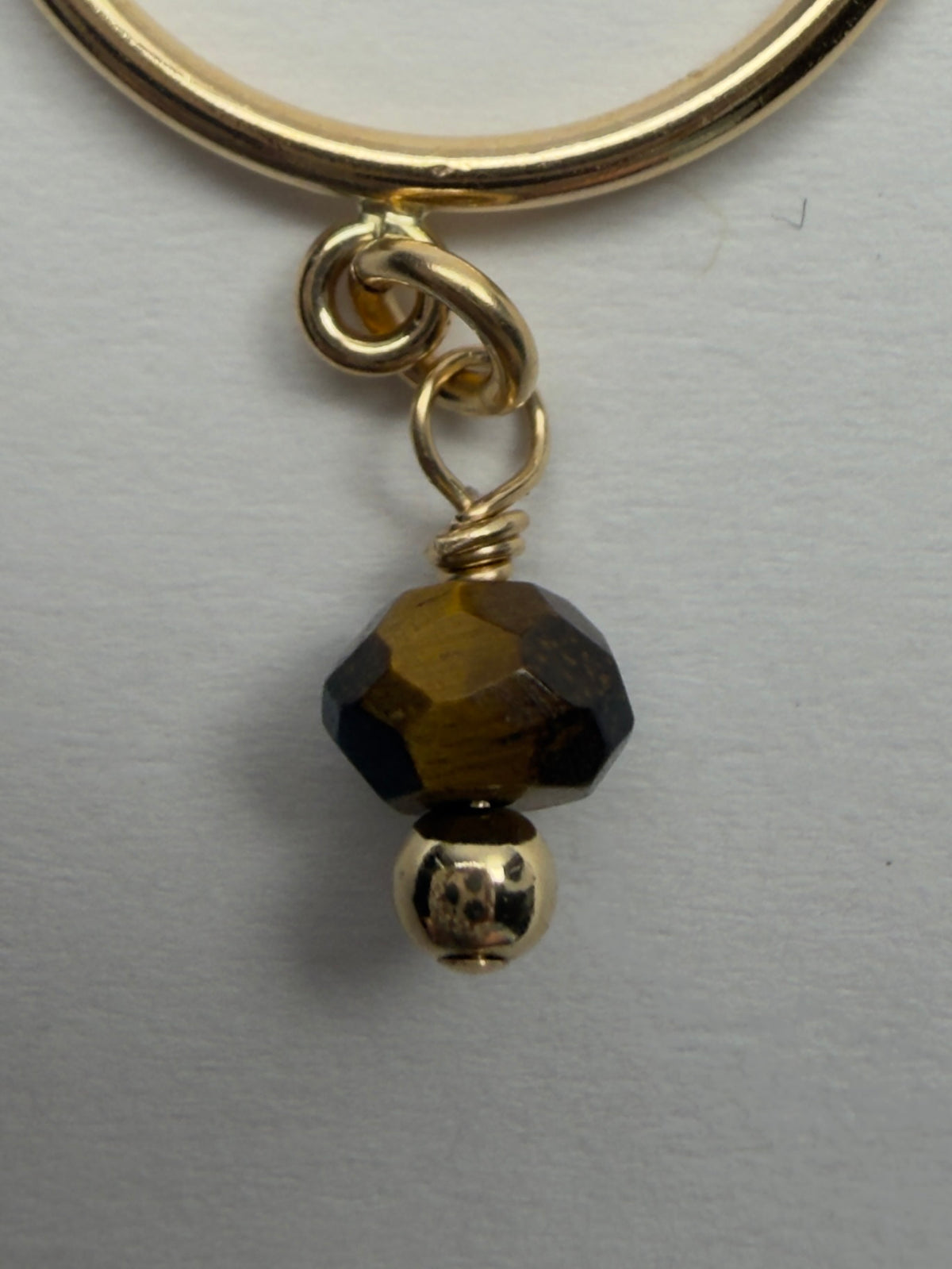 Tessa - Tiger's Eye Hoop Earrings