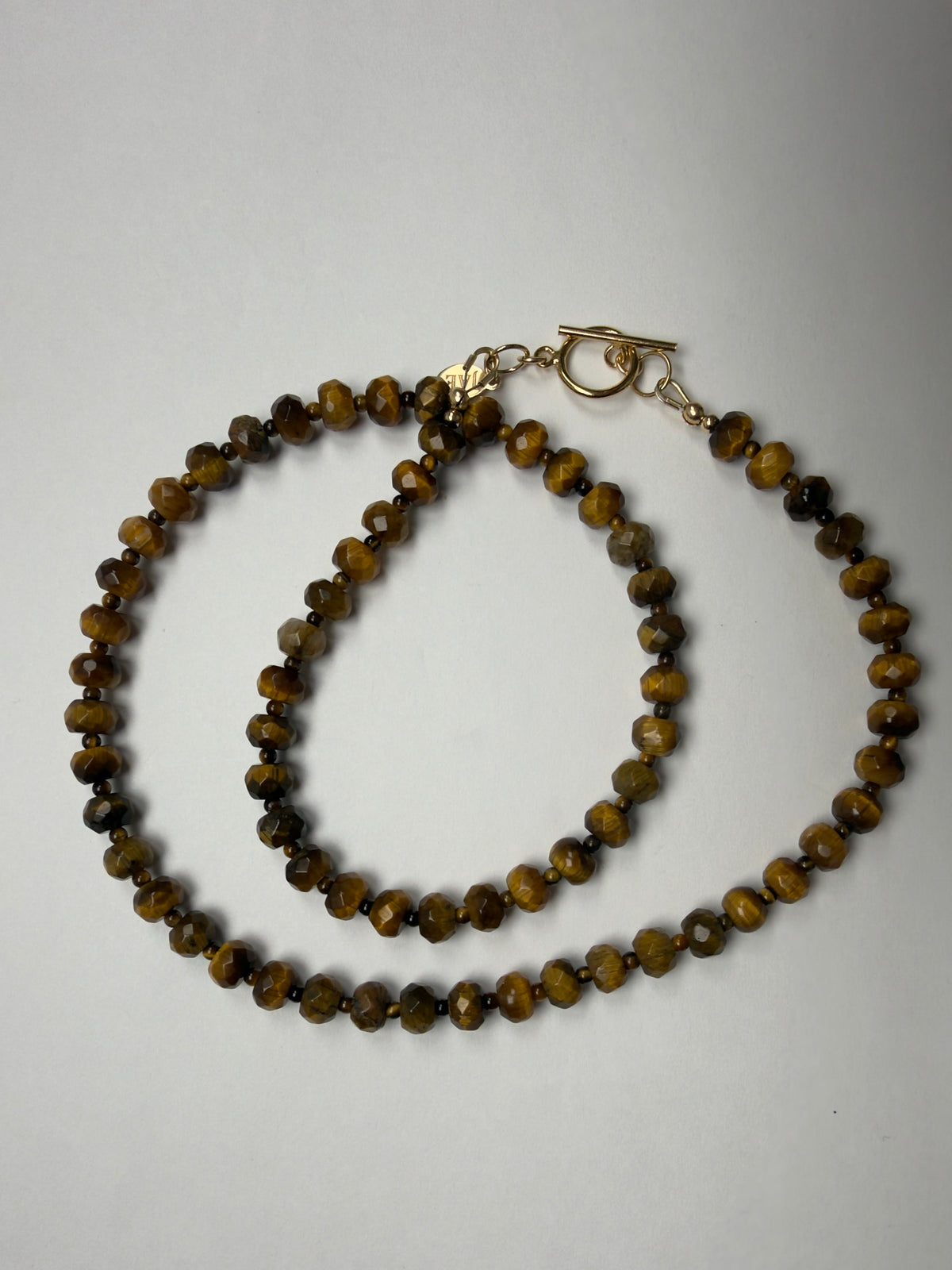 The Sasha - Tiger's Eye Beaded Necklace
