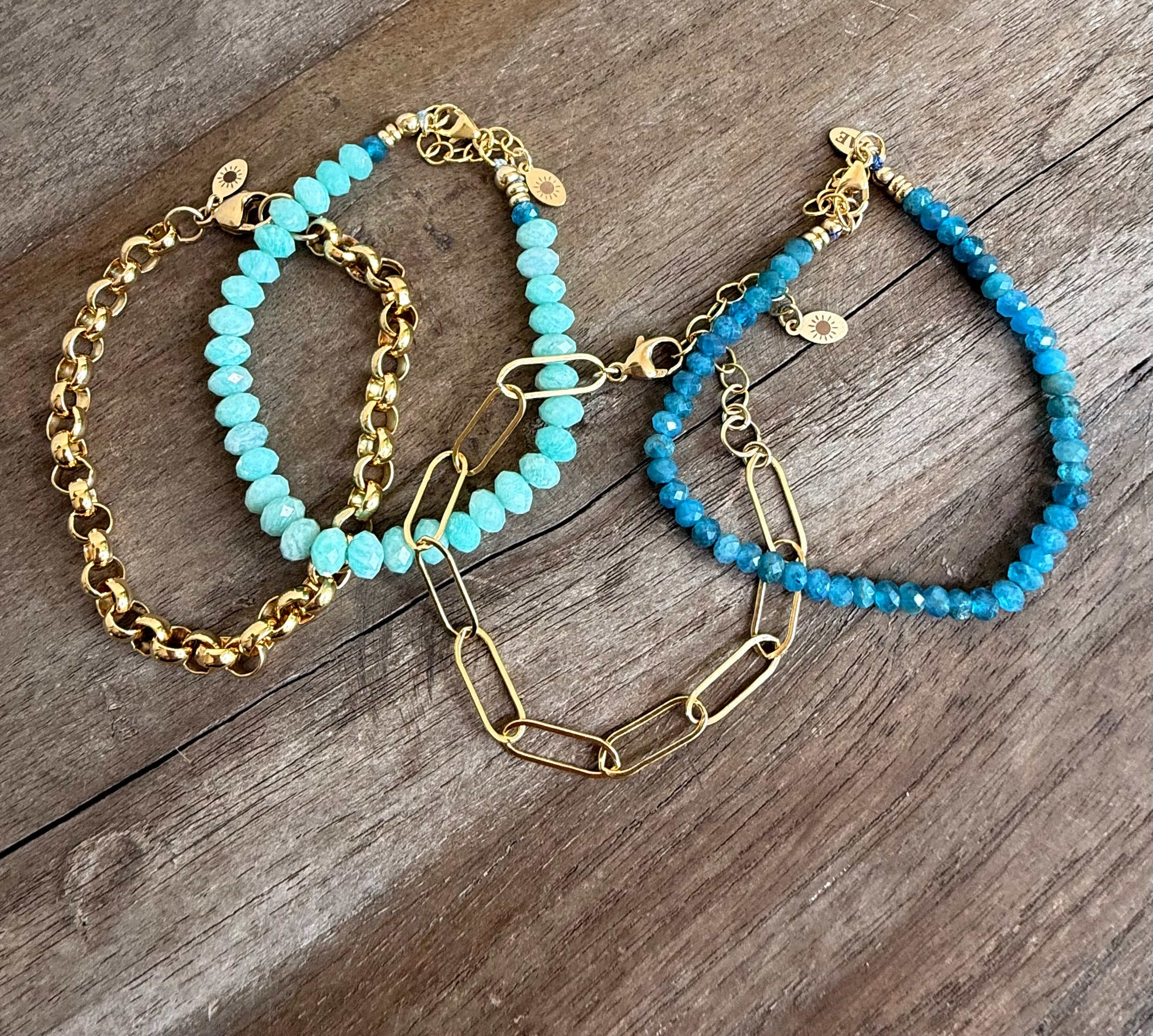 The Eleni - Flat Paperclip Chain Bracelet