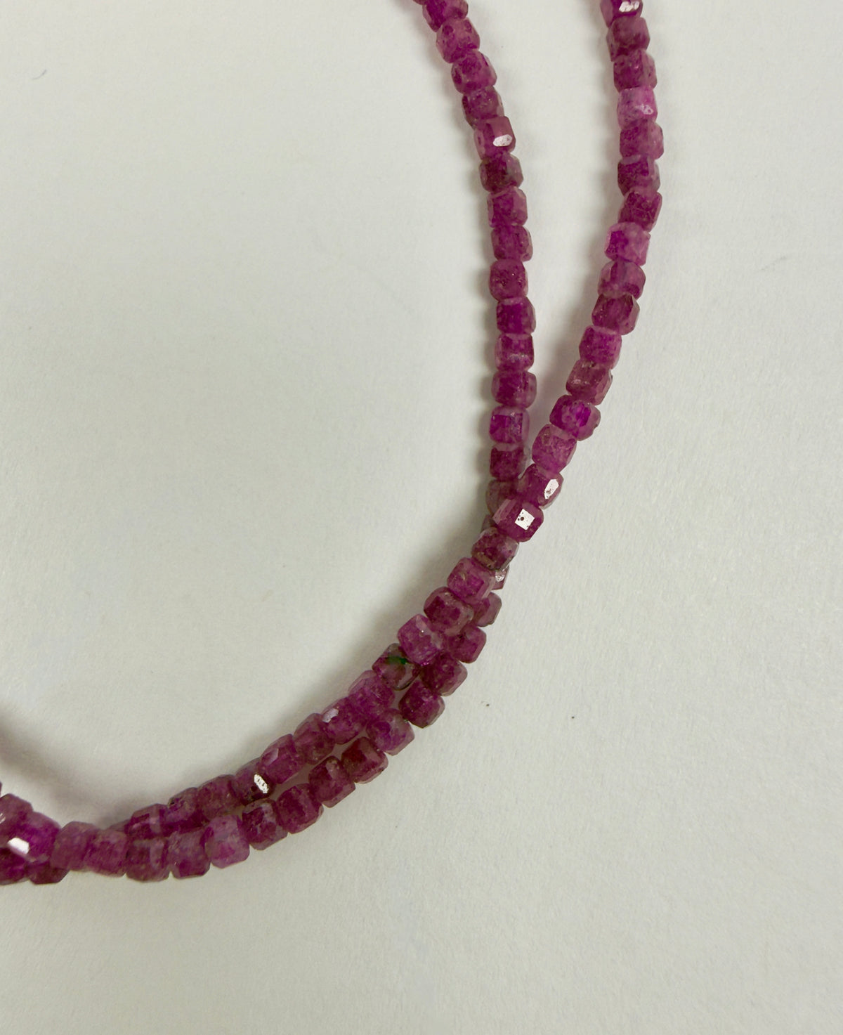 Birthstone Collection - Faceted Cube Gemstone Necklace