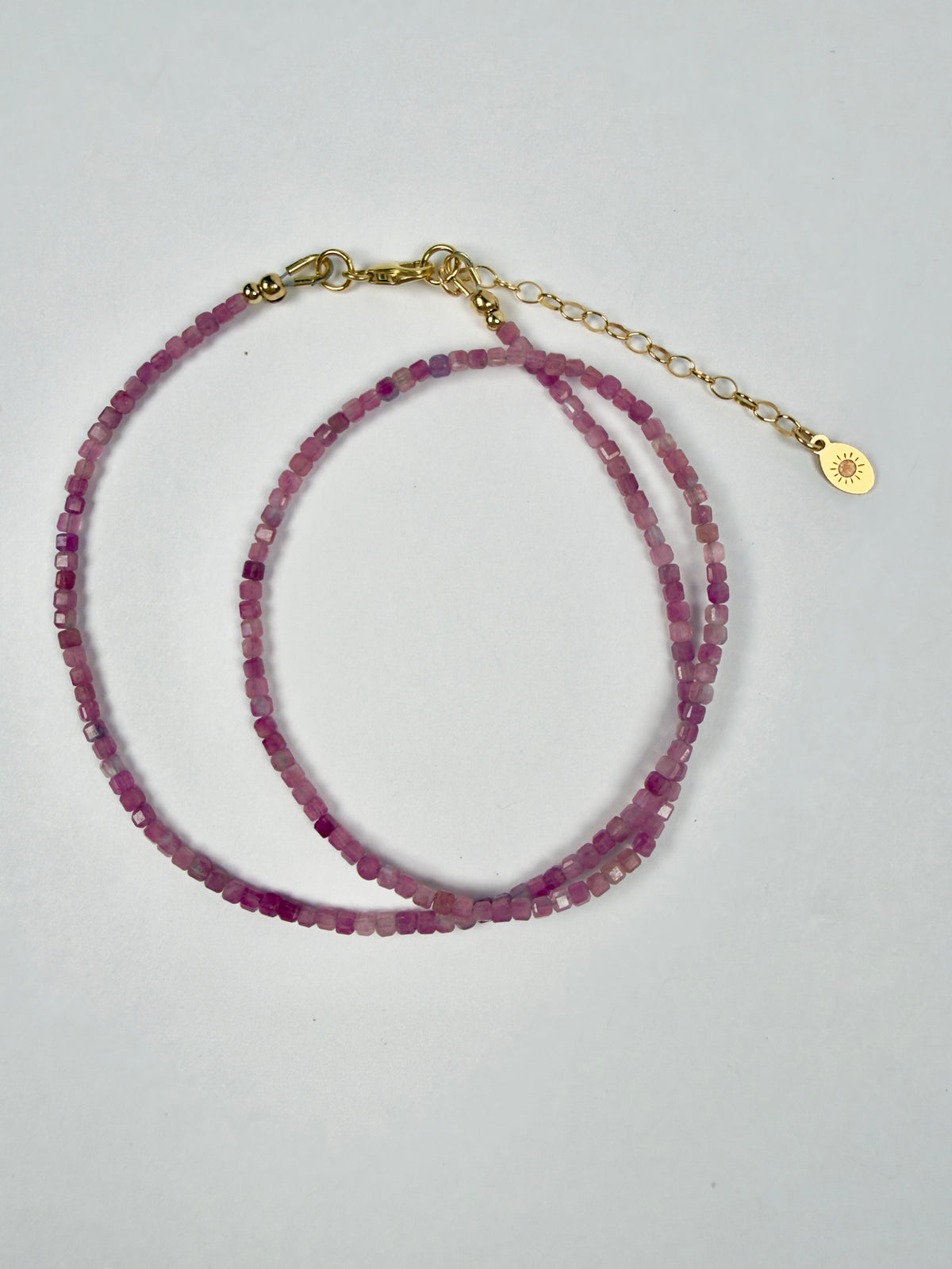 Birthstone Collection - Faceted Cube Gemstone Necklace