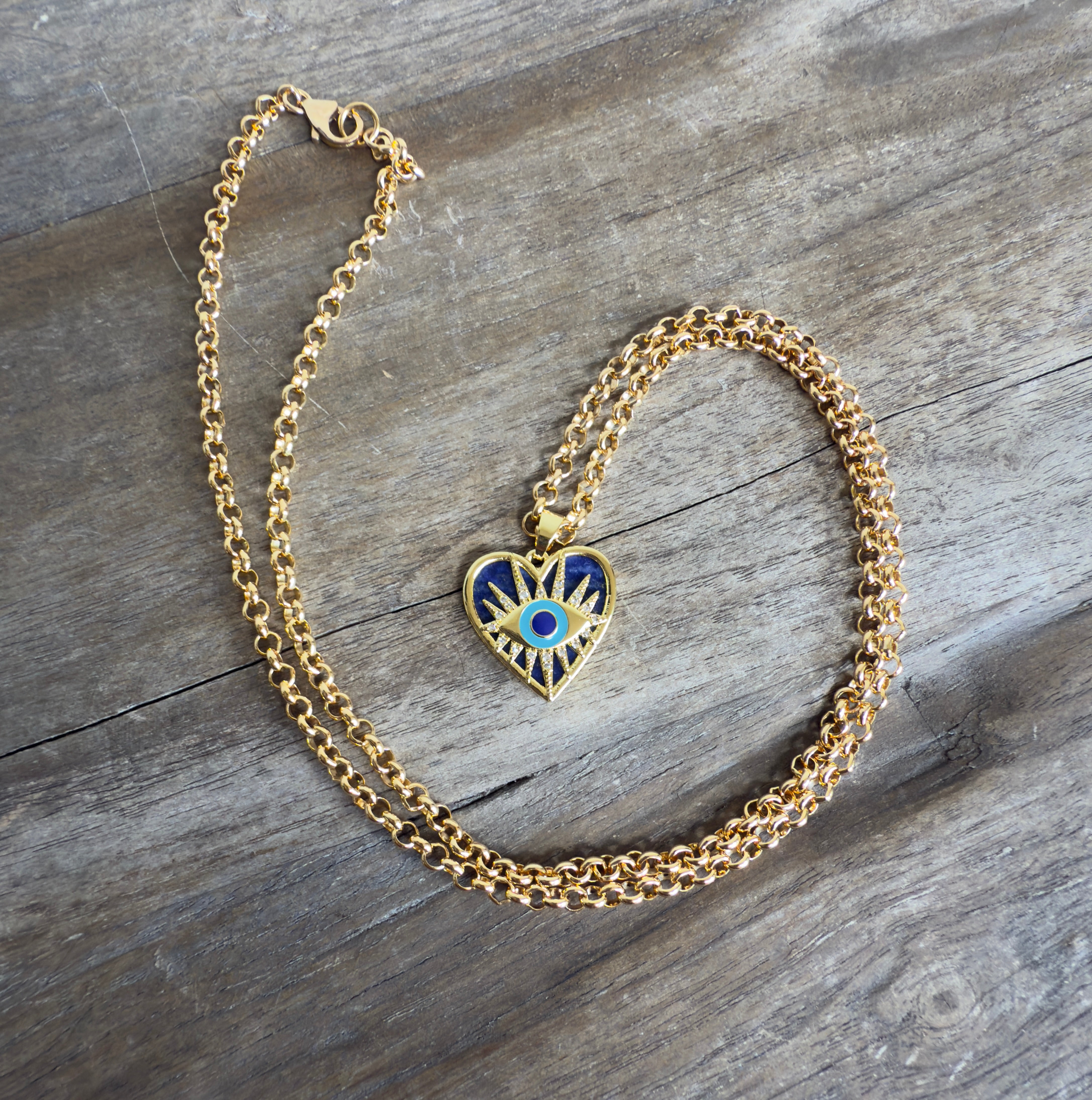 The Zara - Chunky Rolo Chain Long Necklace