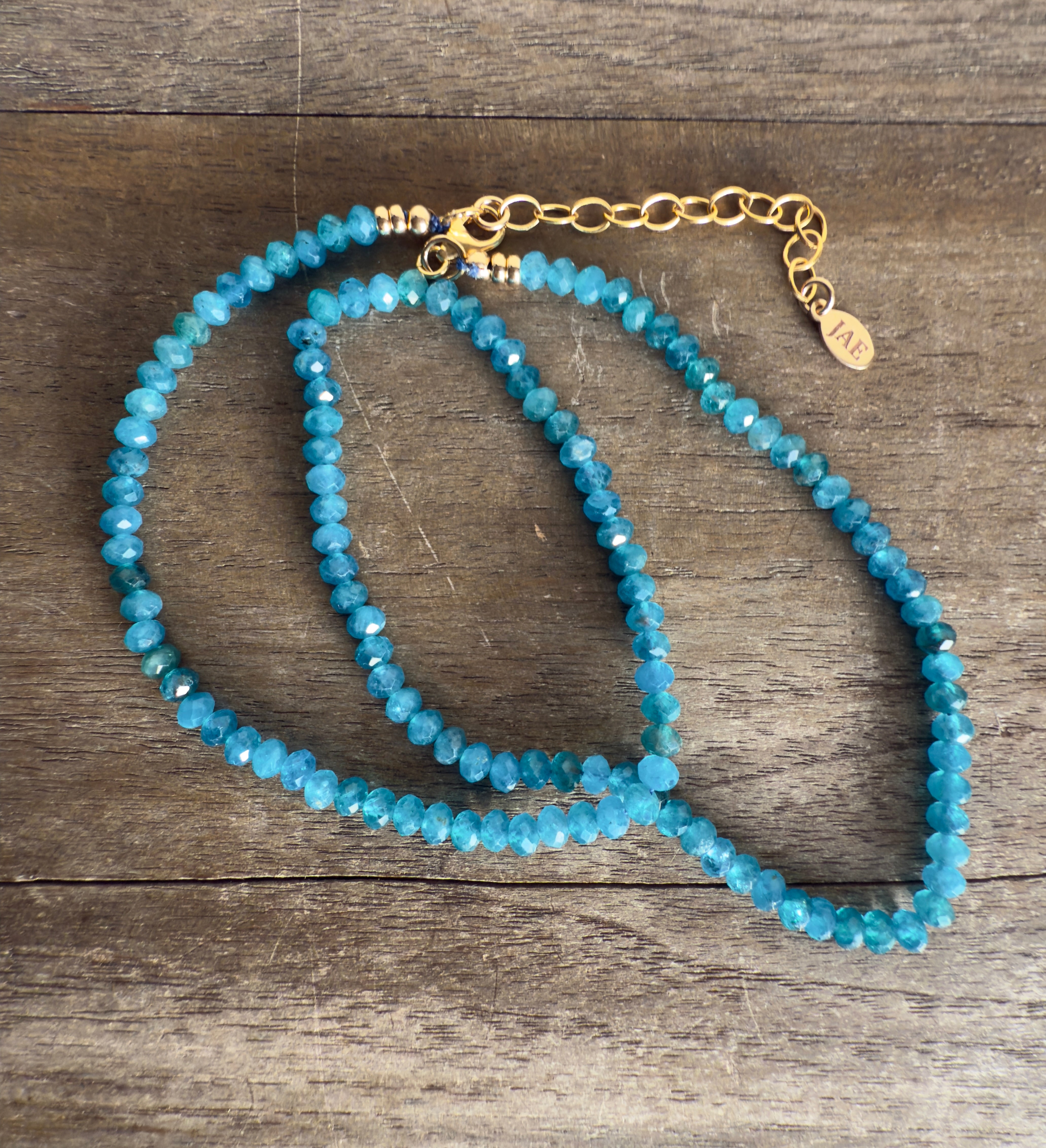 The Asher - Apatite Beaded Necklace