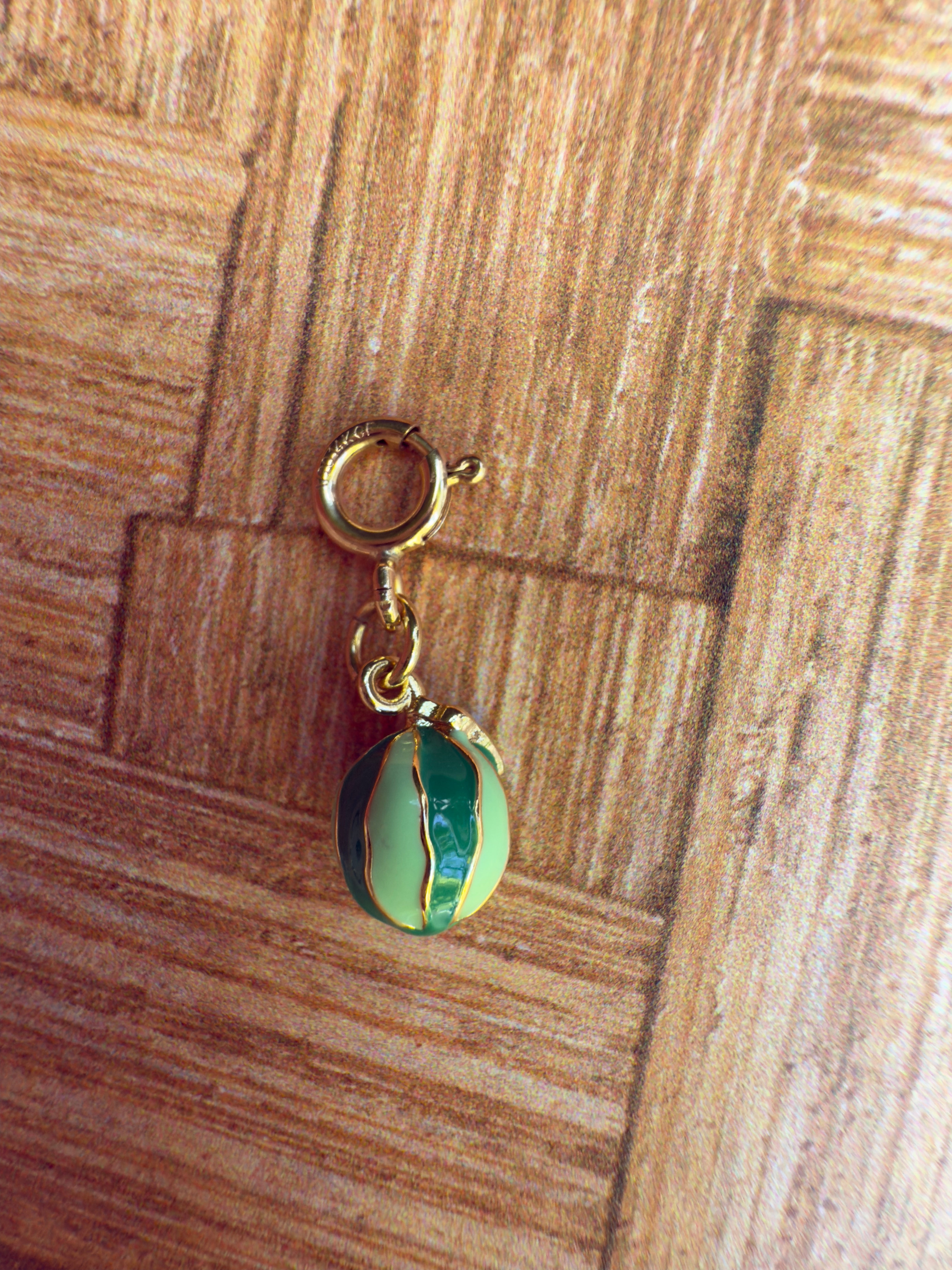 Watermelon Charm with Clip-on Connector