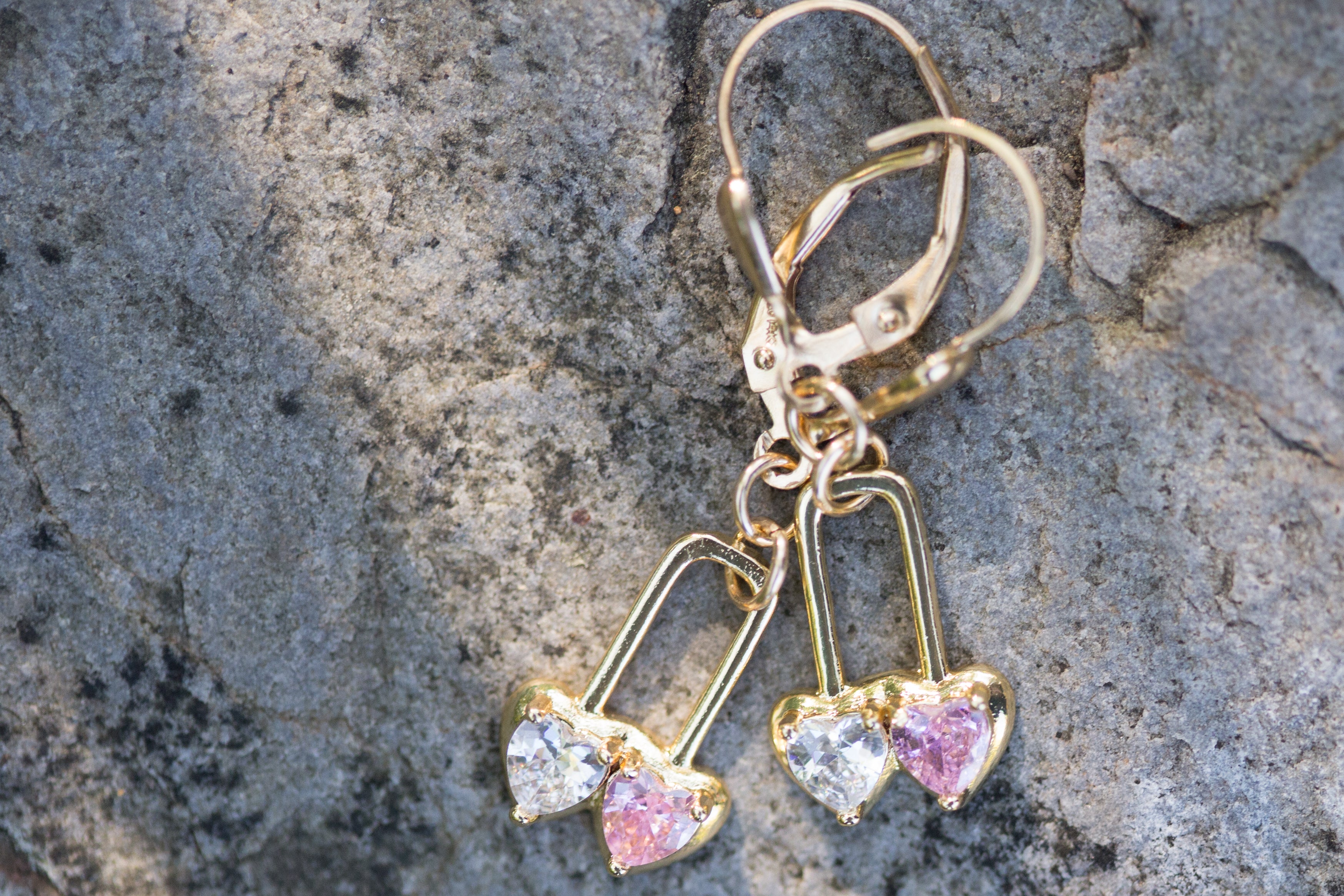 The Andi - Double Heart Earrings
