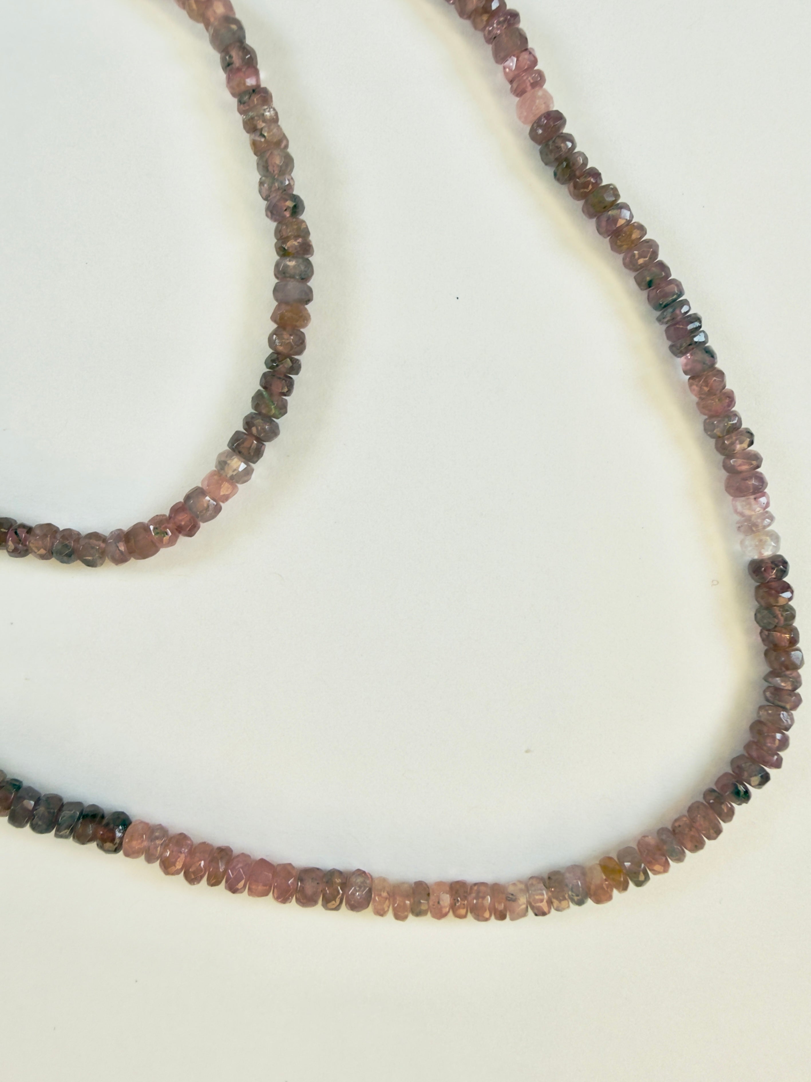 The Kene - Shaded Pink Tourmaline Necklace, "One of a Kind"