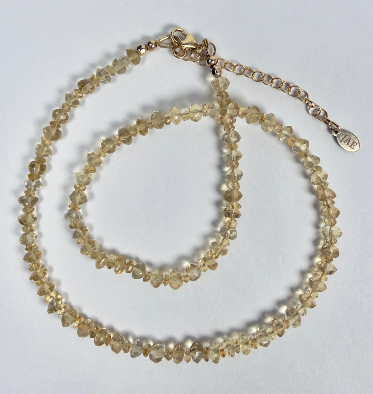 The Tilda - Citrine Beaded Necklace