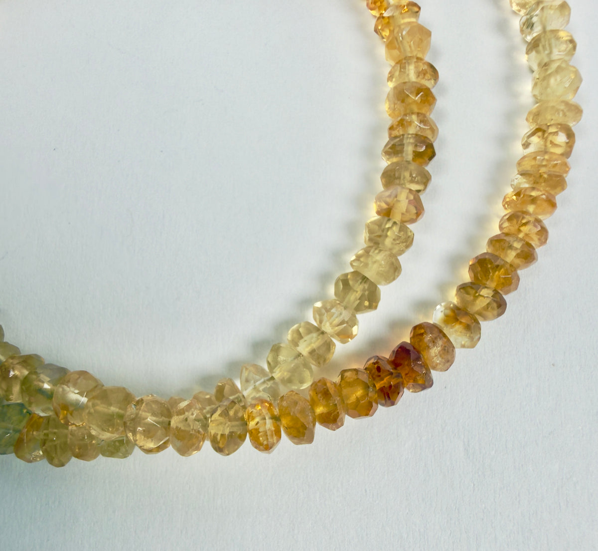 The Toni - Citrine Ombre Beaded Necklace