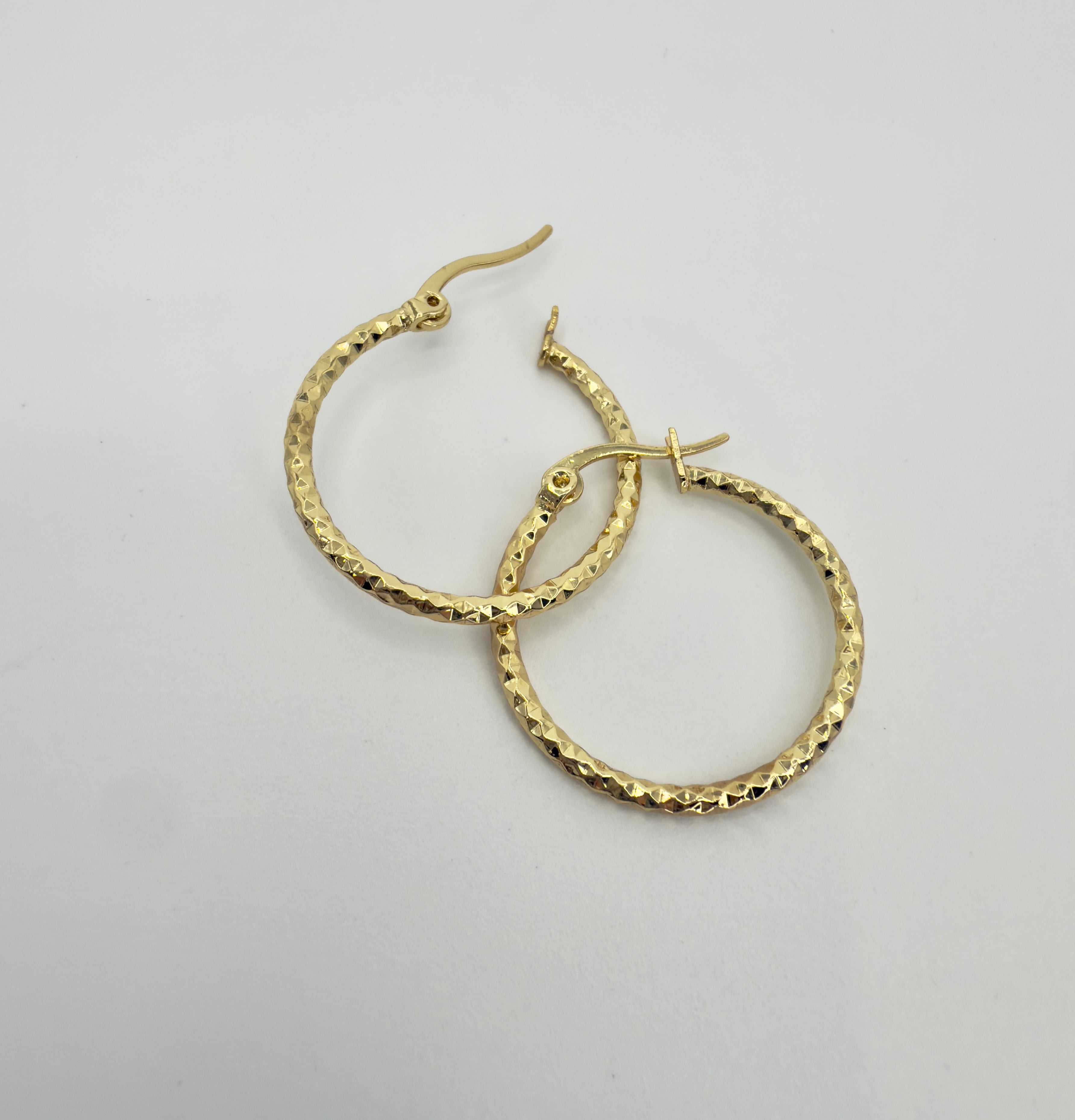 The Elton - Faceted Hoop Earrings