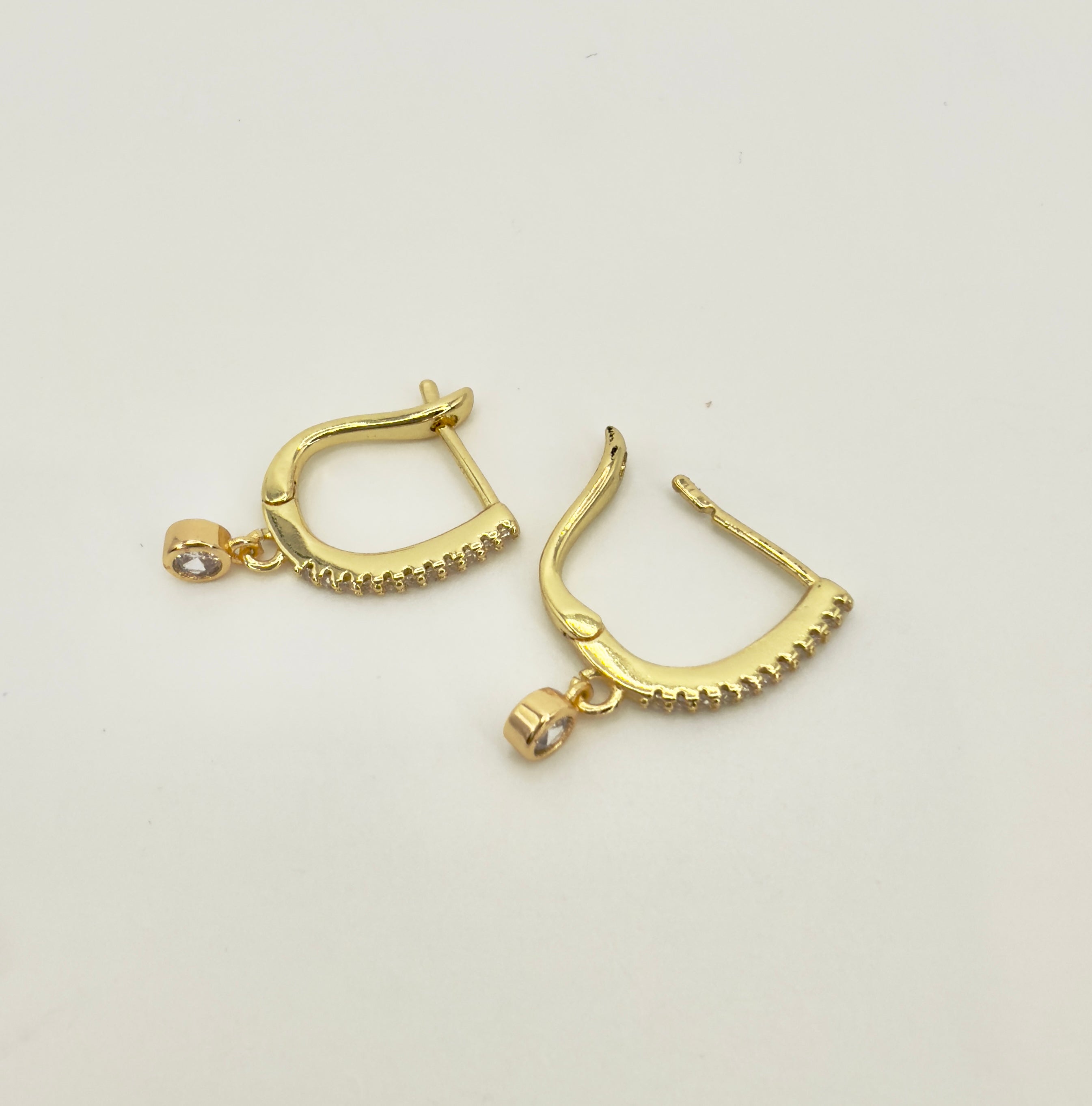 The Sophie - Cubic Zirconia Drop Huggie Earring