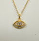 The Vivian - Evil Eye with Cubic Zirconia Necklace, 18