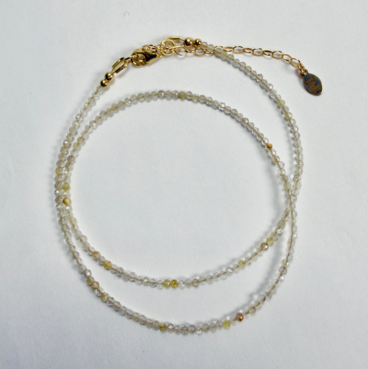 The Amara - Citrine Gemstone Beaded Necklace