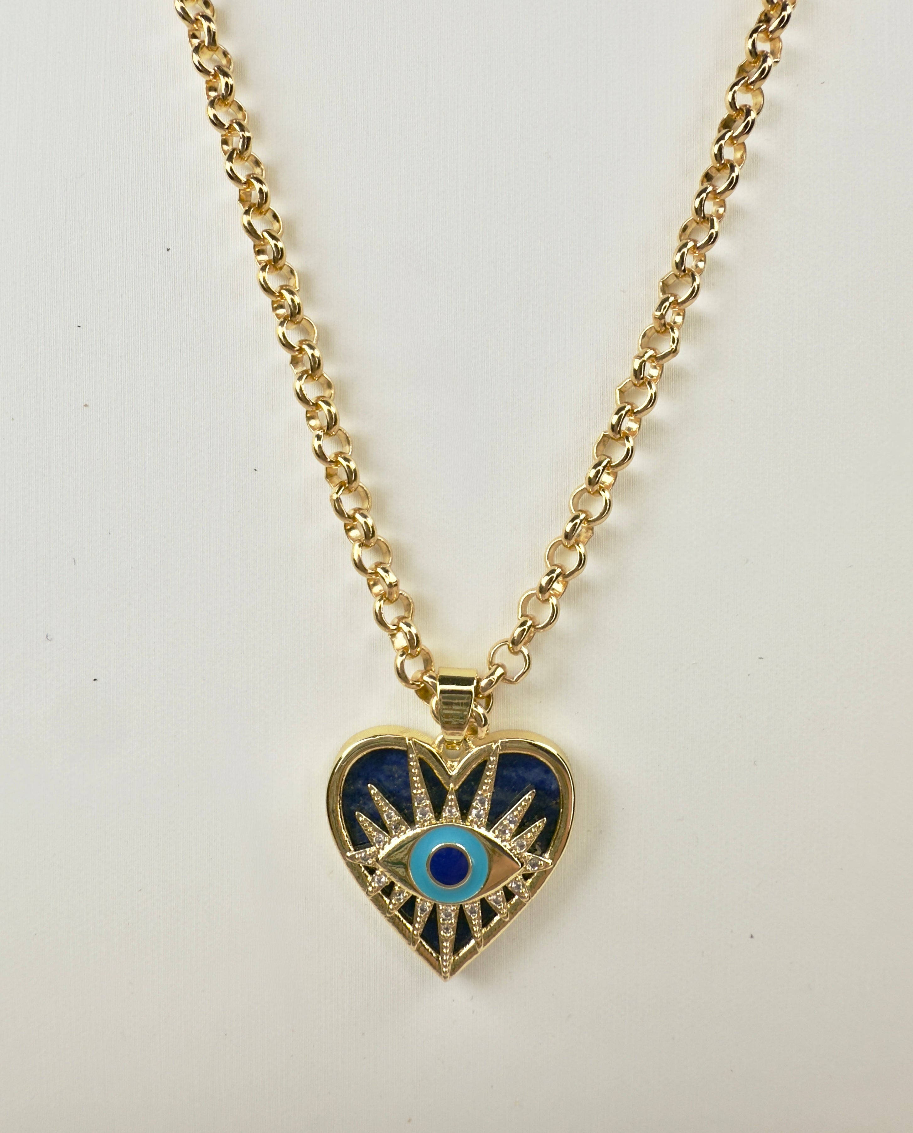 The Zara - Chunky Rolo Chain Long Necklace