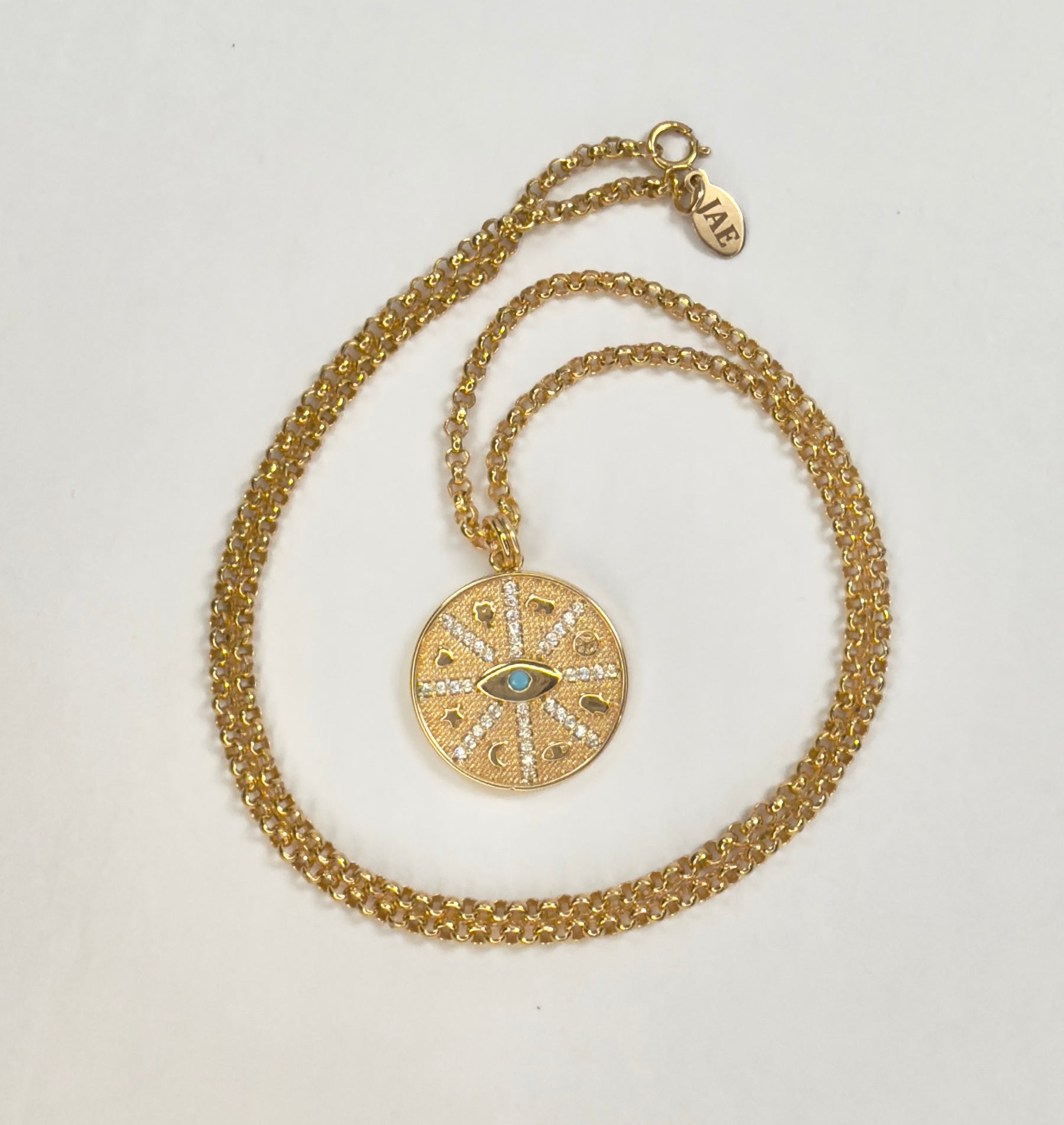 The Mitra - Evil Eye Lucky Medallion Necklace