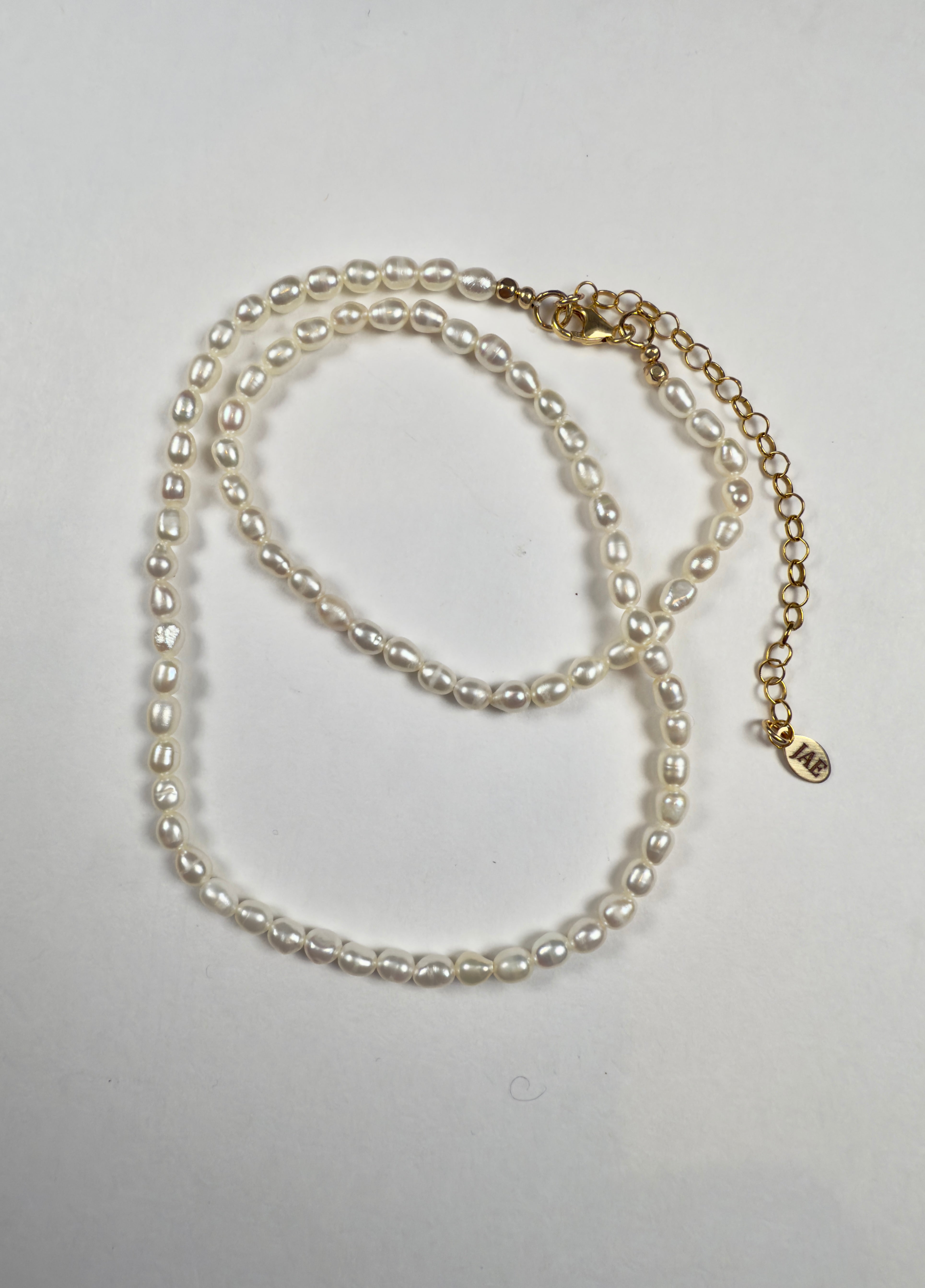 The Fabian - Freshwater Pearl Necklace (Adjustable 16" to 18")