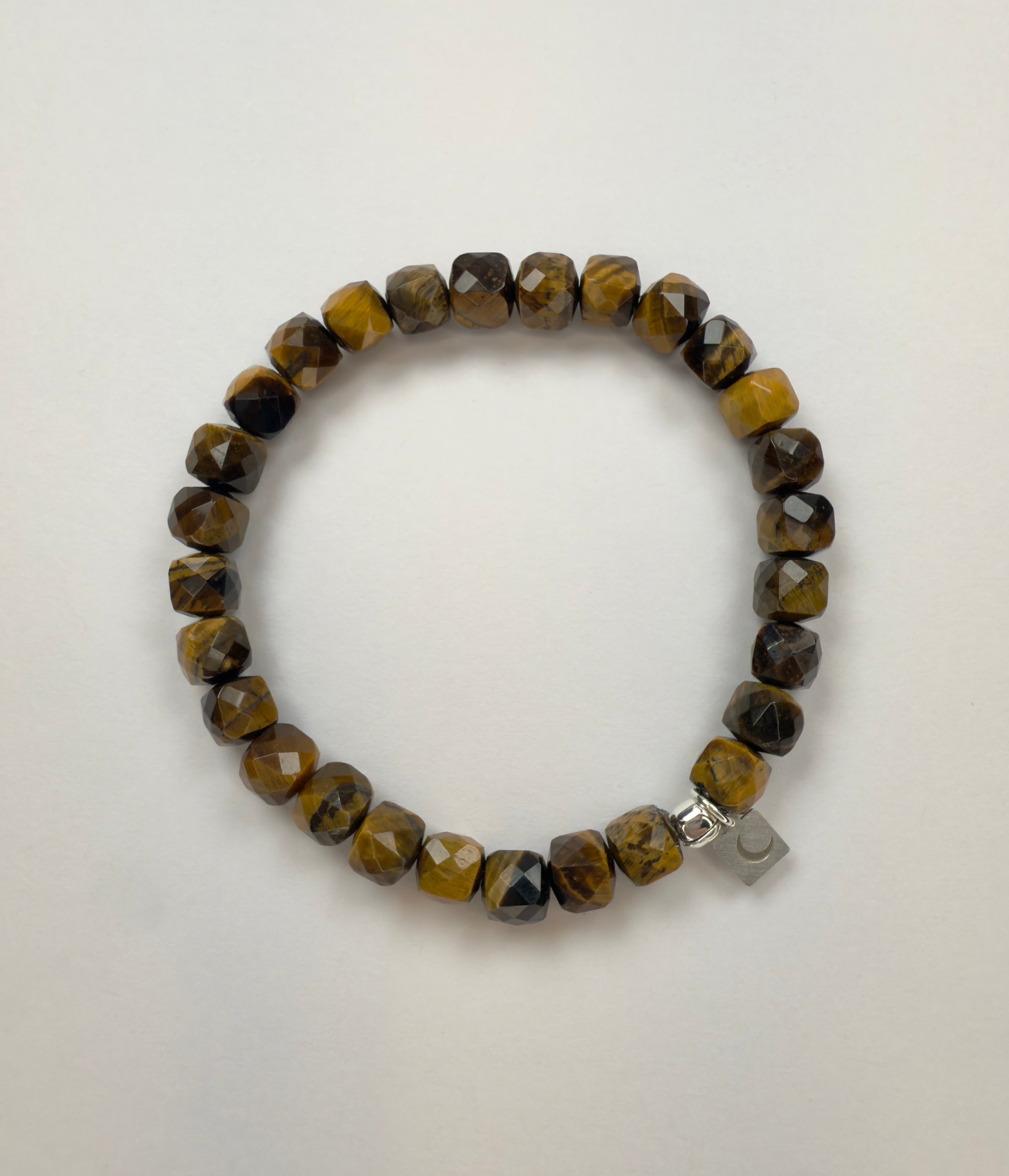 The Phil - Tiger's Eye Square Faceted Bracelet