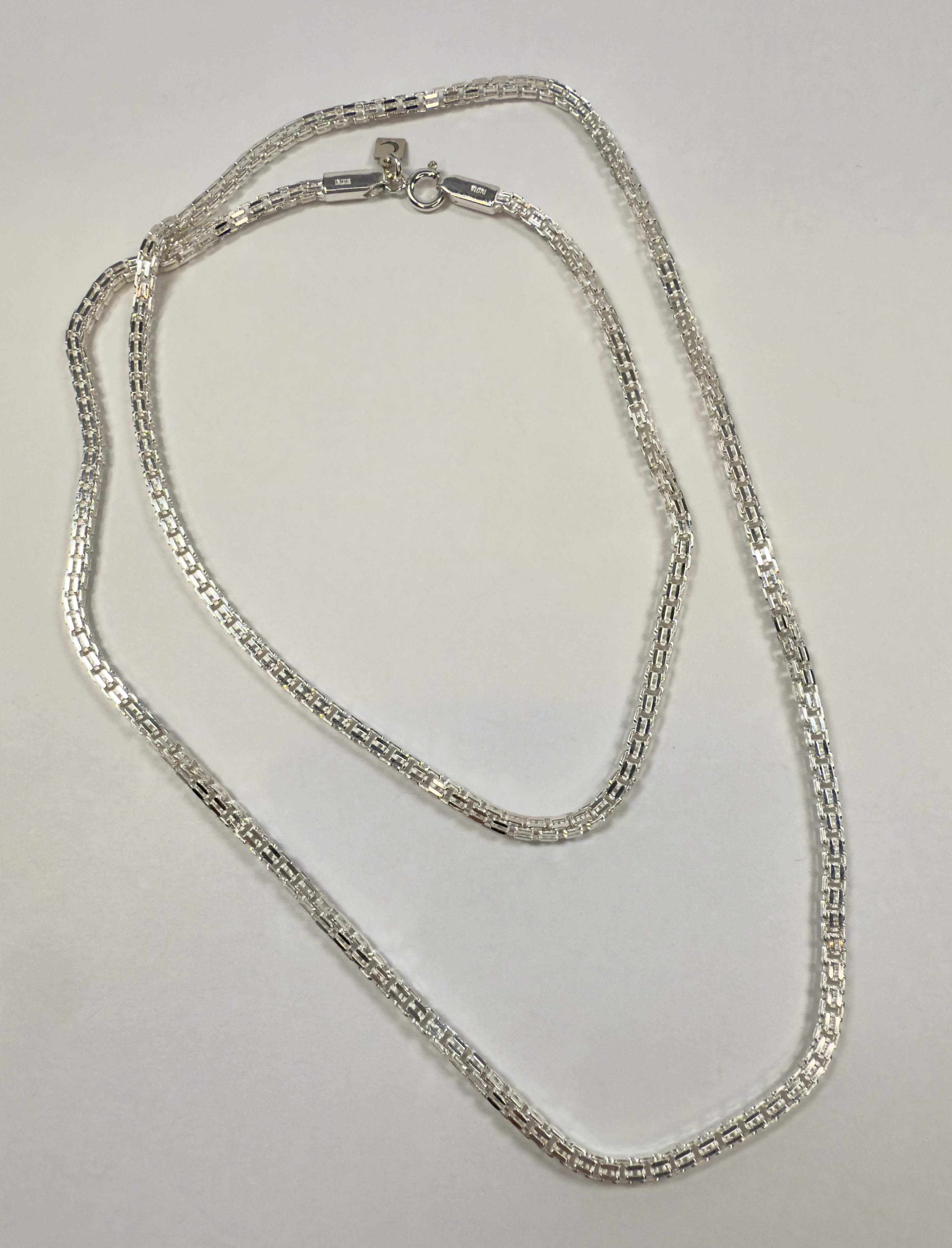 The Strummer - Double Venetian Sterling Silver Necklace