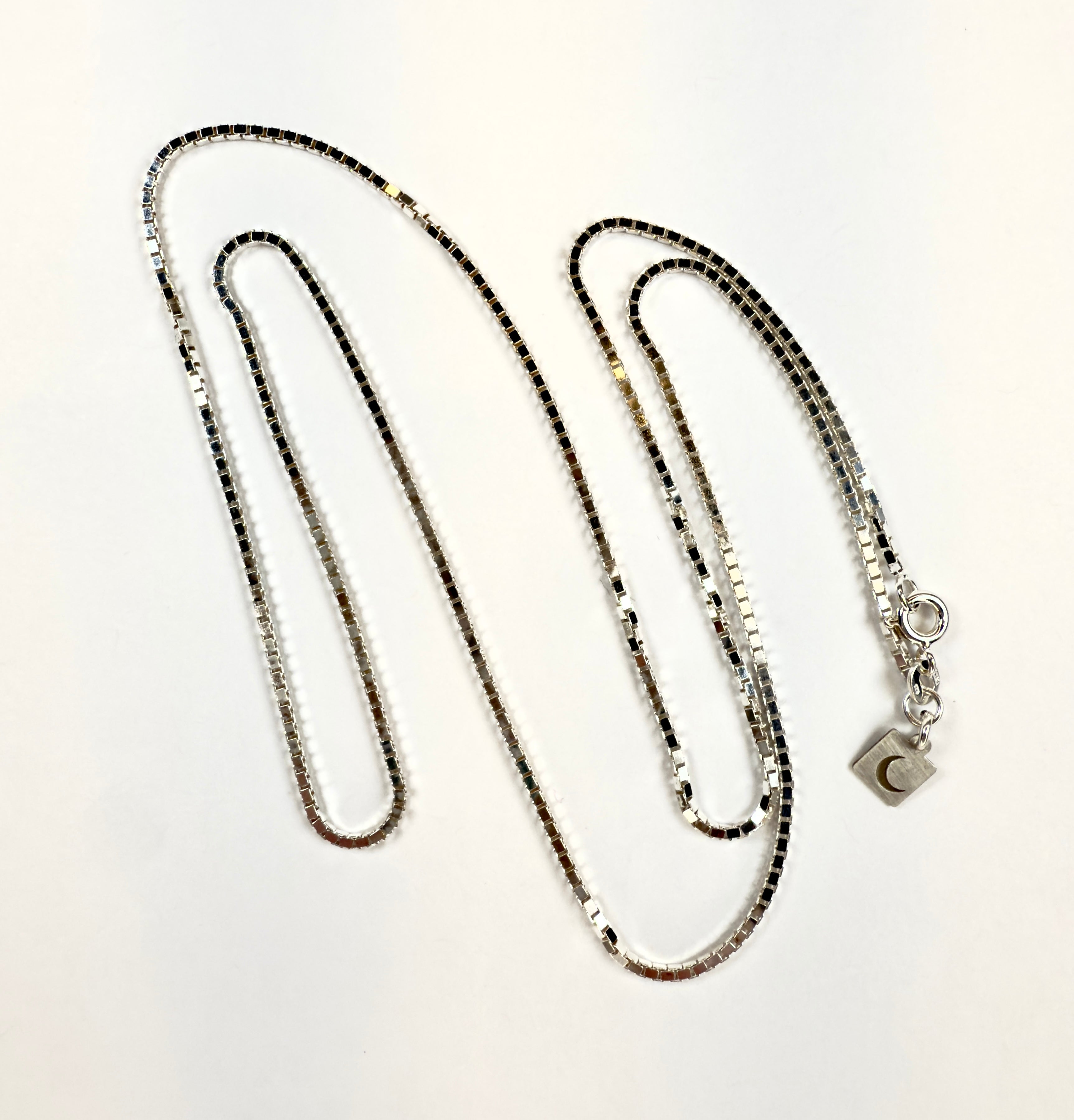 The Thomas - Sterling Silver Box Chain Necklace