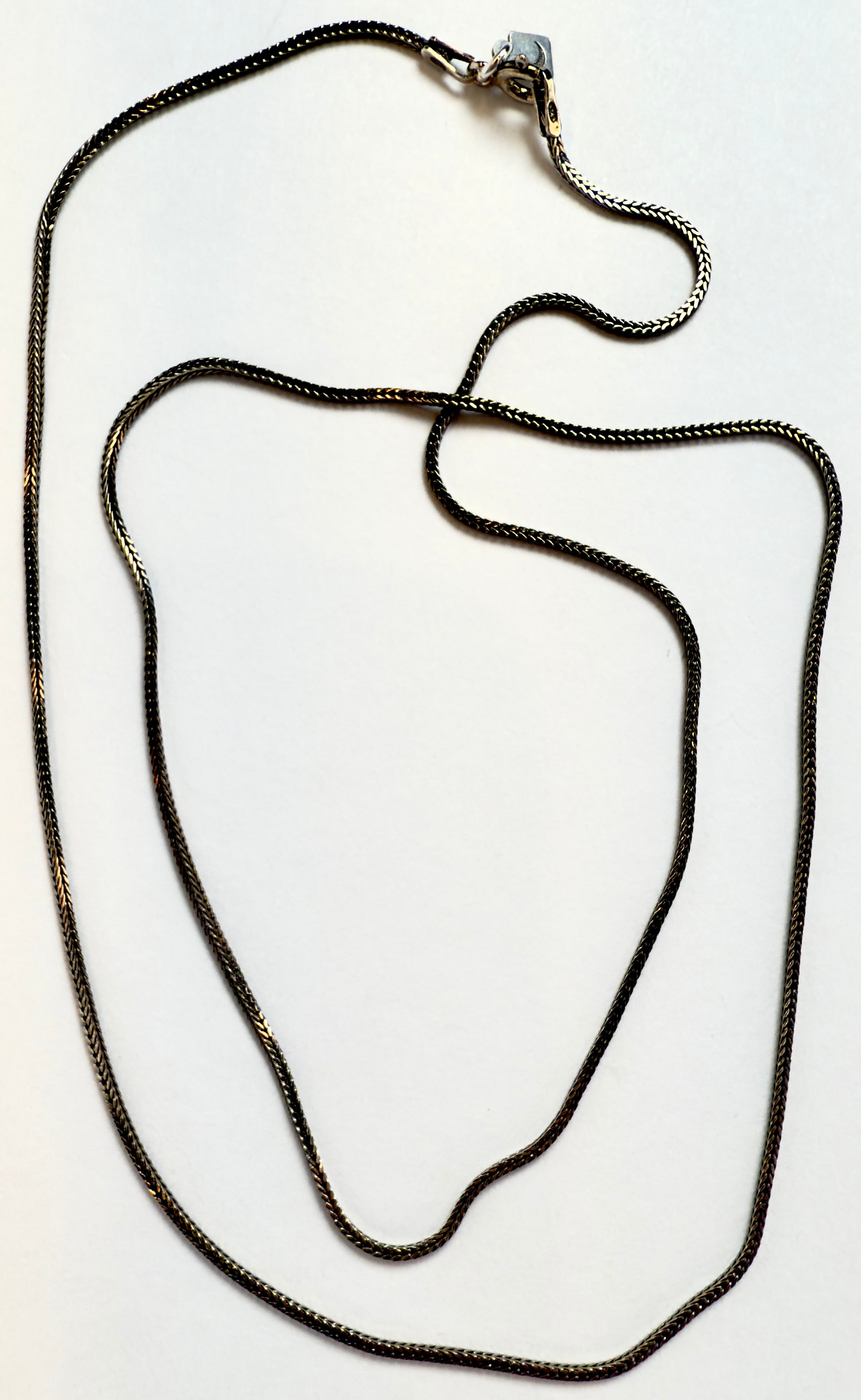 The Cole - Oxidized Wheat Chain Necklace