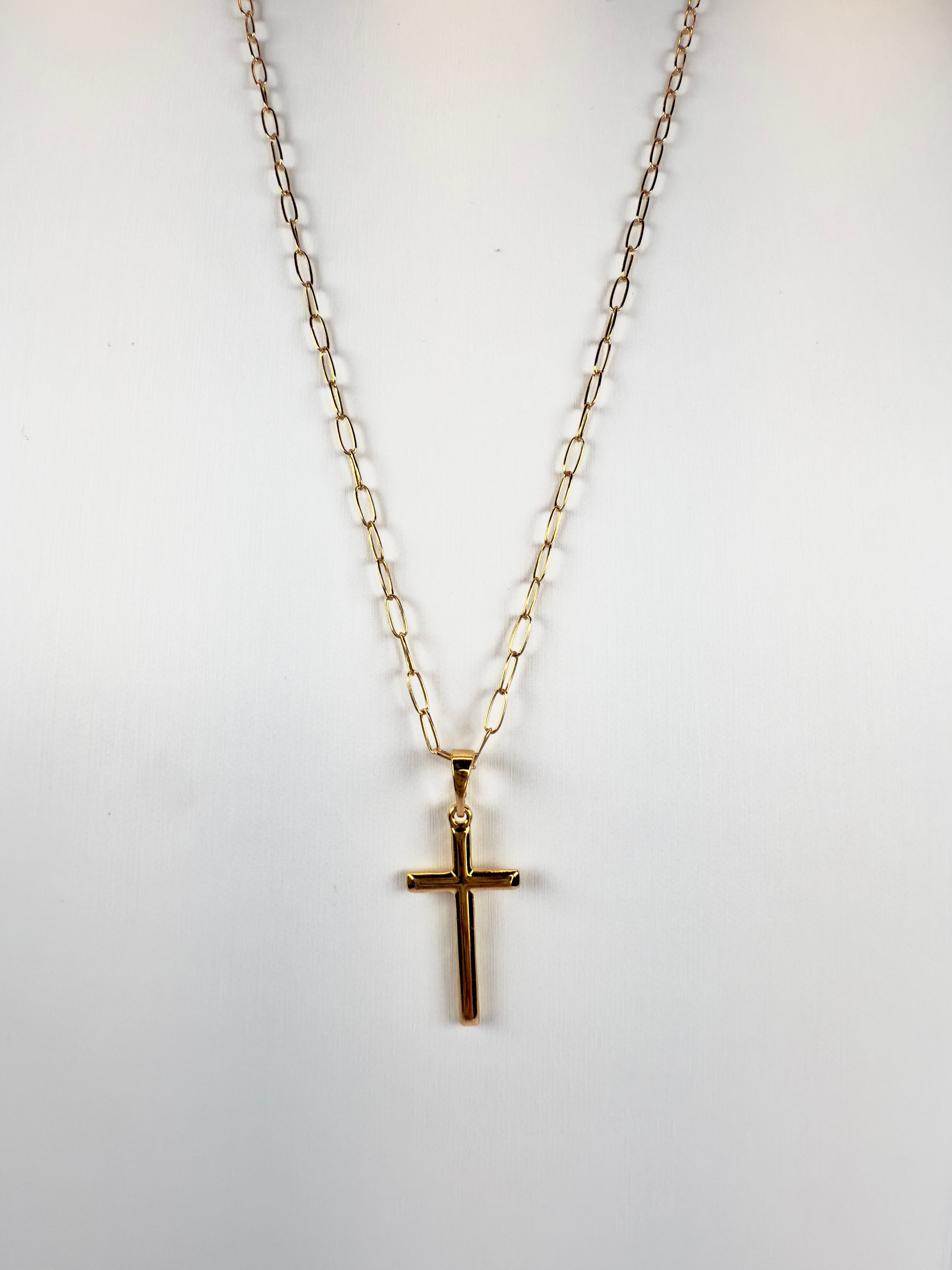 The Leo - Modern Cross Necklace