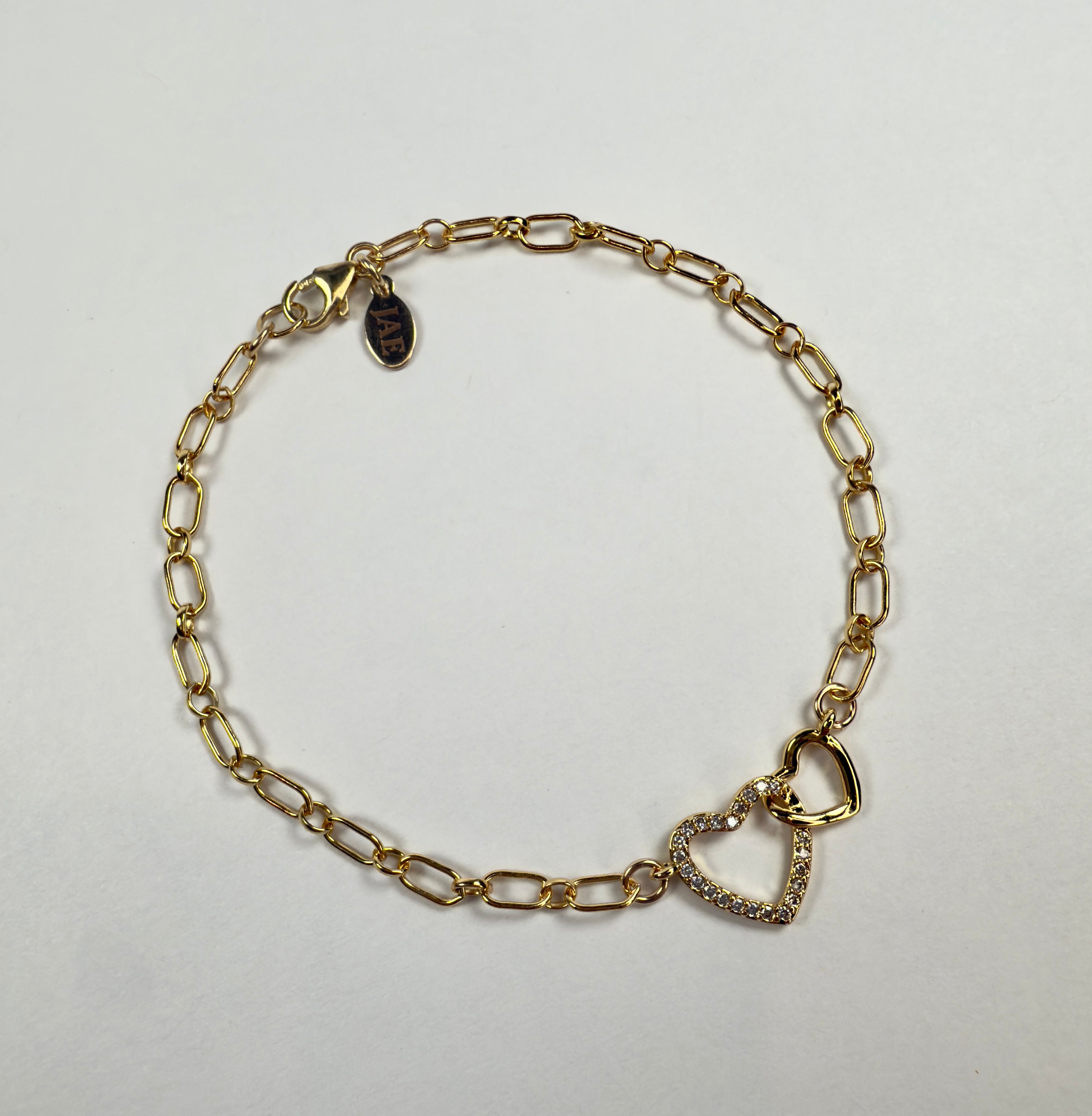 The Rachel - Joined Hearts Chain Bracelet