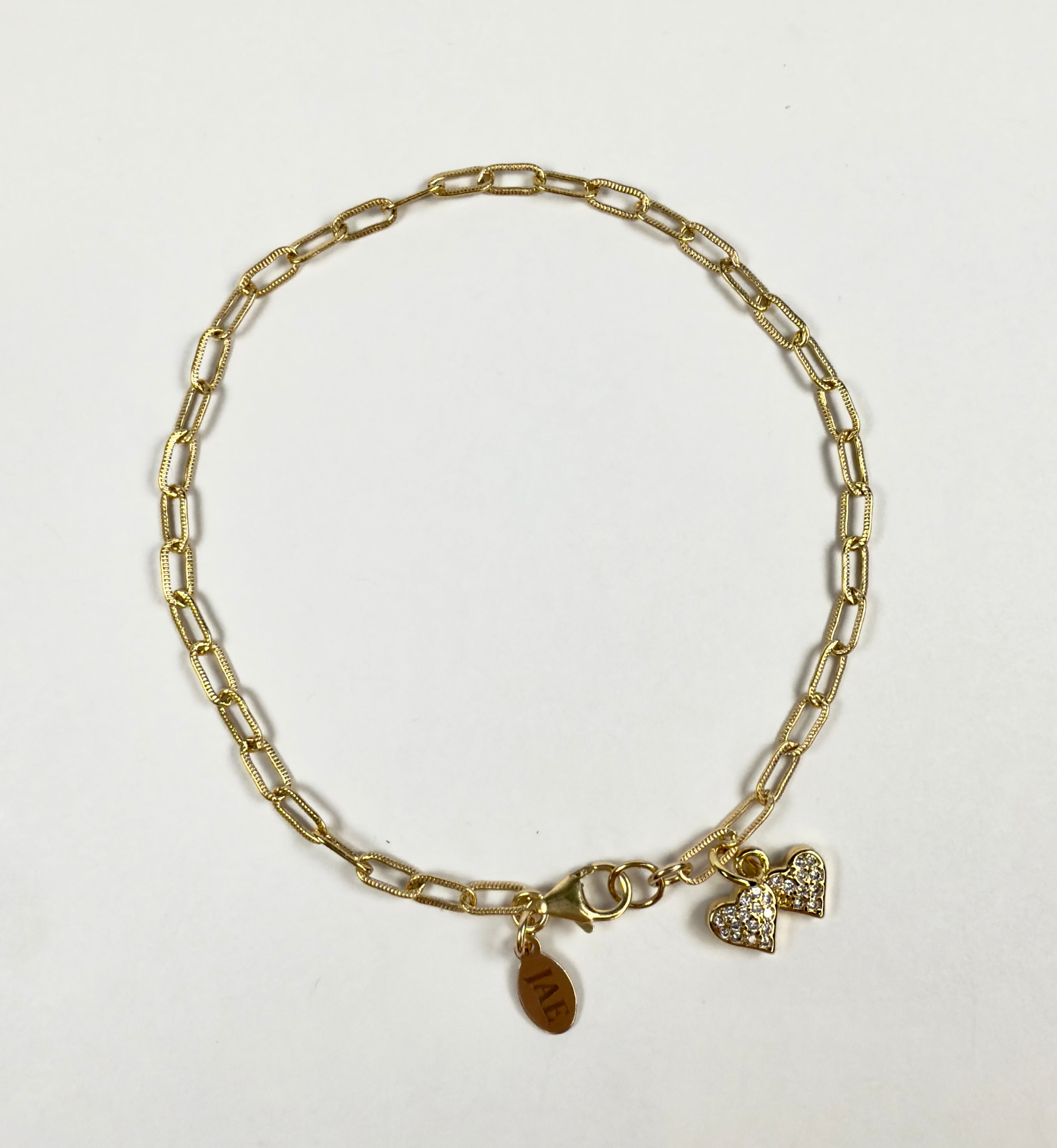 The Kendra - Double Heart Charm Bracelet