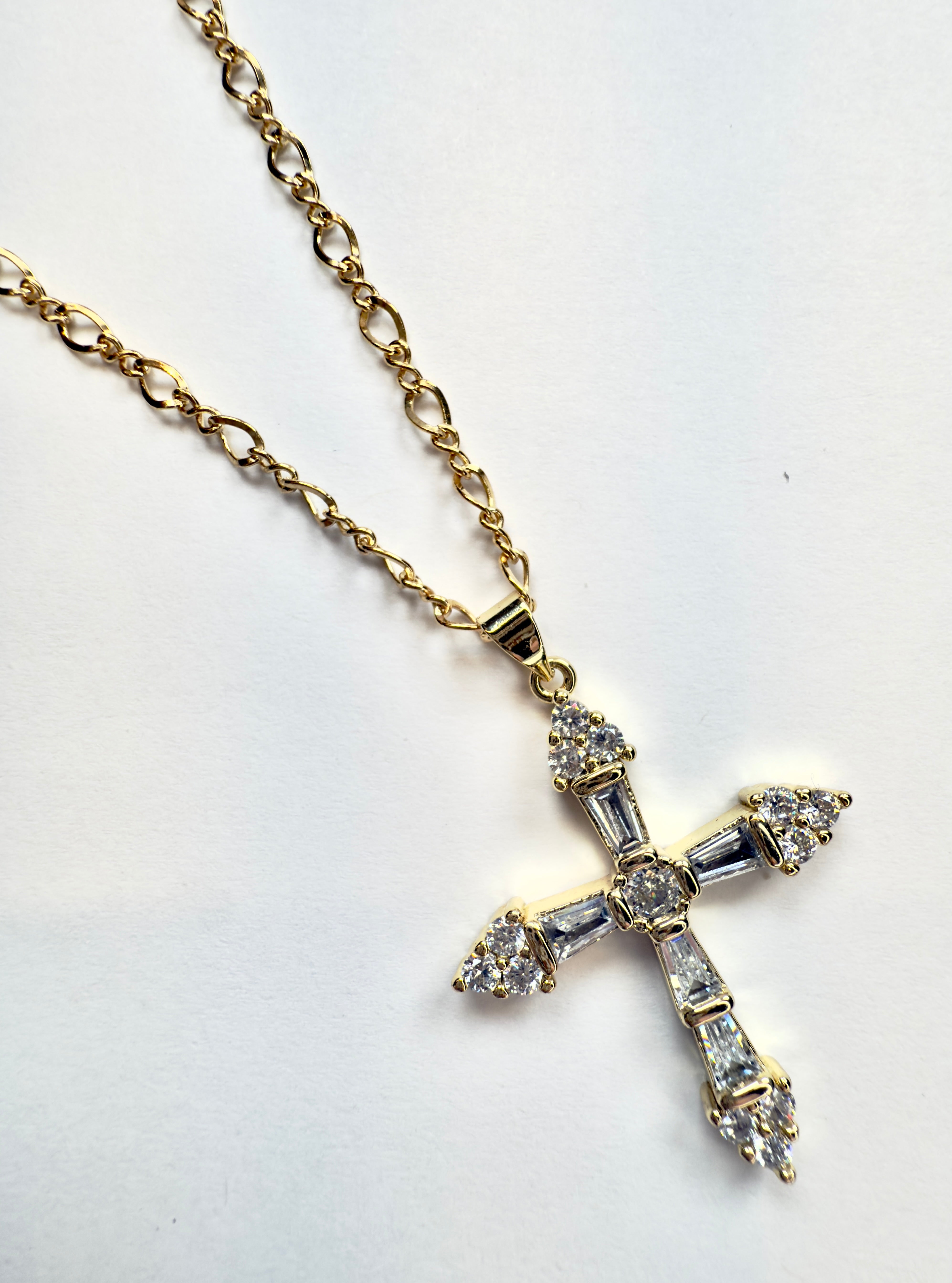 The Moody -  Fancy Statement Cross Necklace