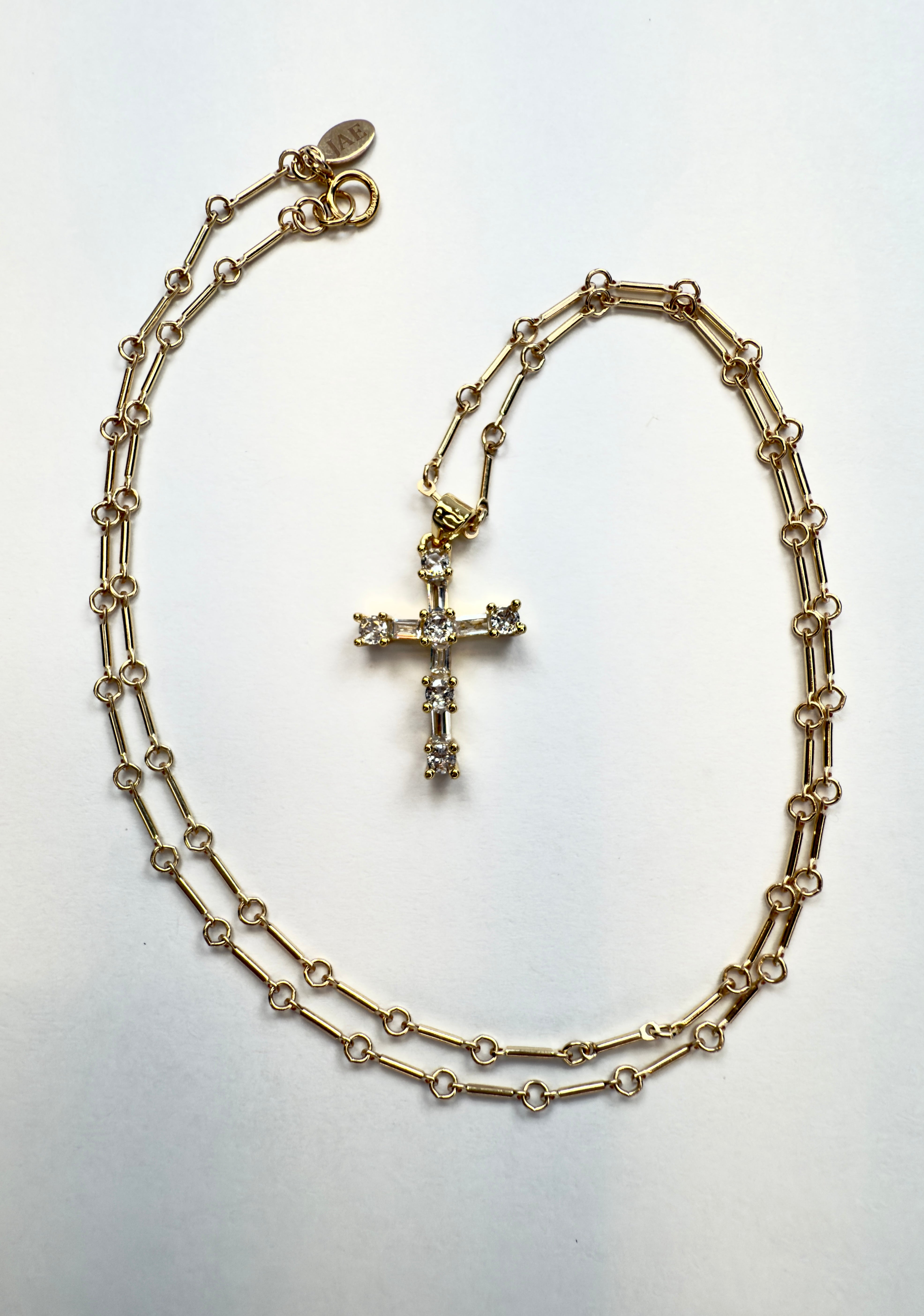 The Prietto - Pavé Cross Necklace