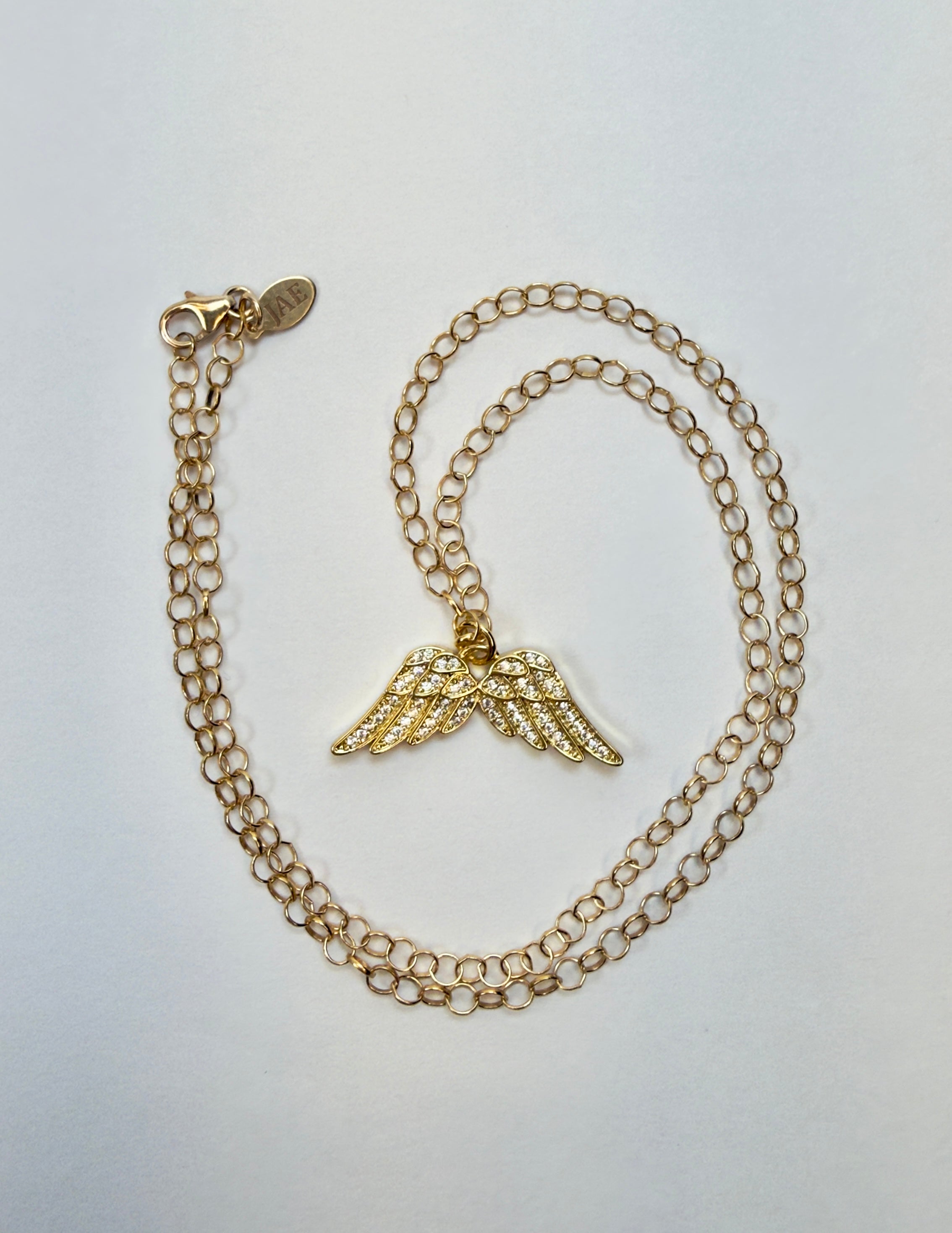 The Lily - Double Wing Charm Necklace