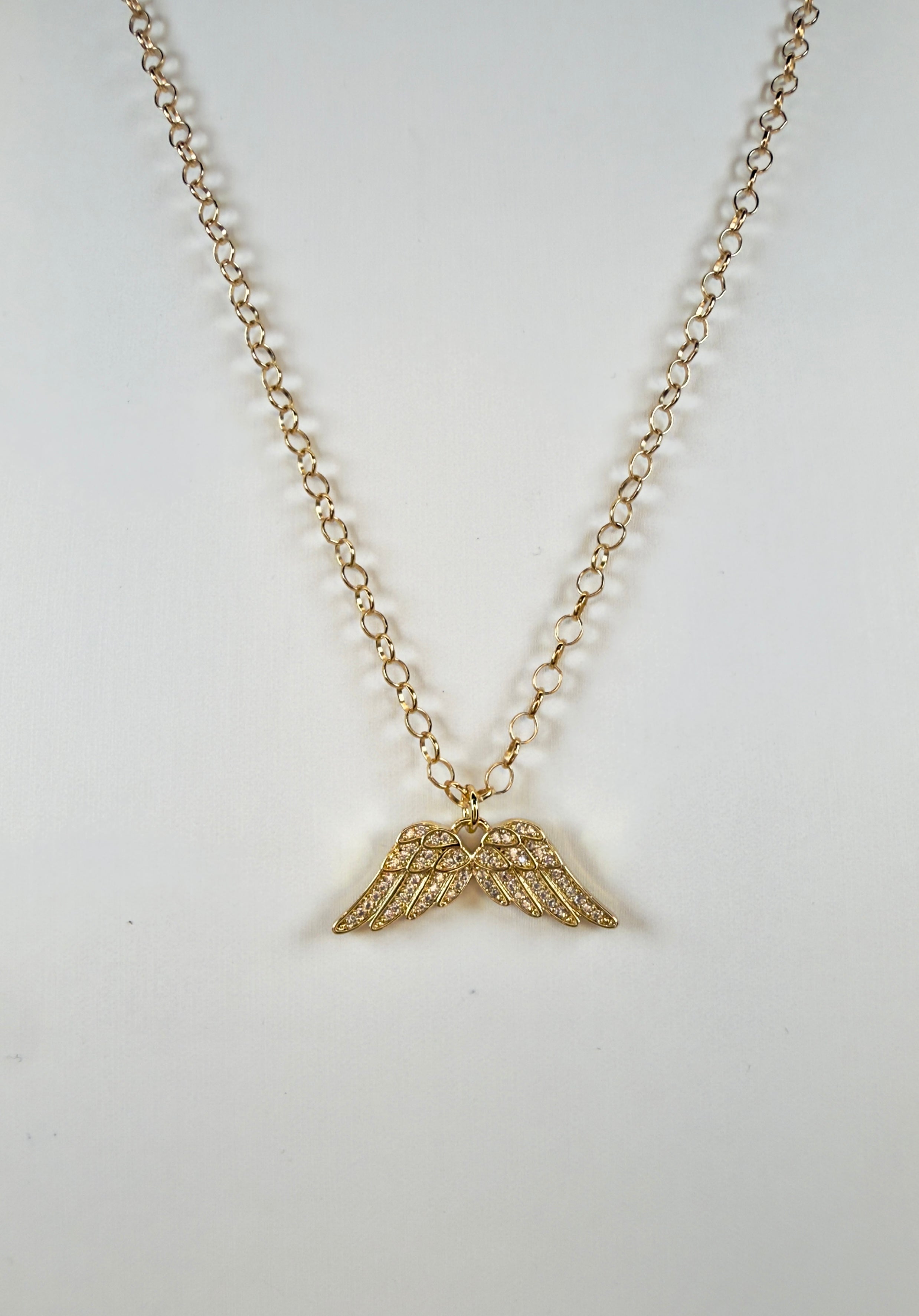 The Lily - Double Wing Charm Necklace
