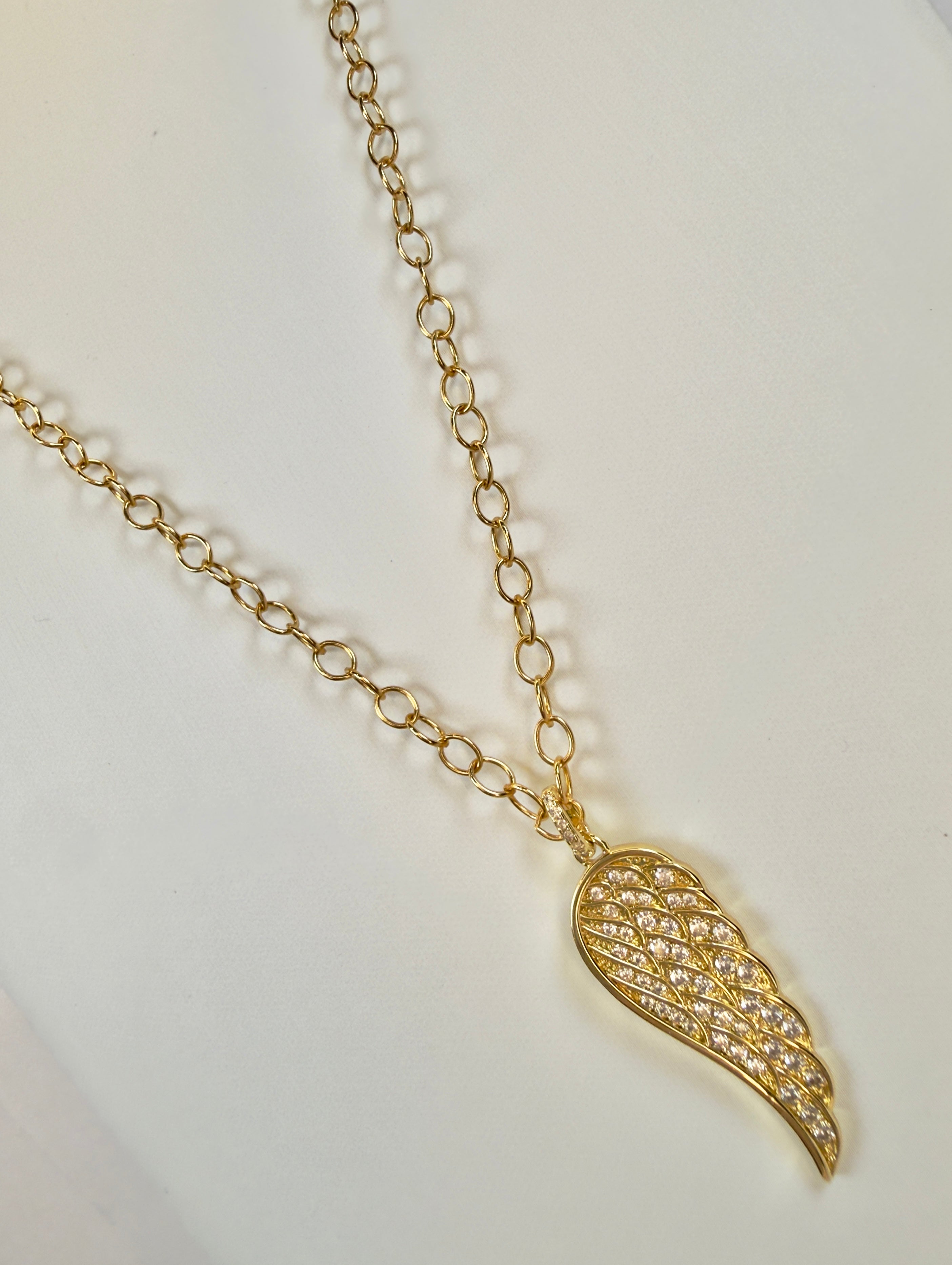 The Dorothy - Single Wing Pendant Necklace