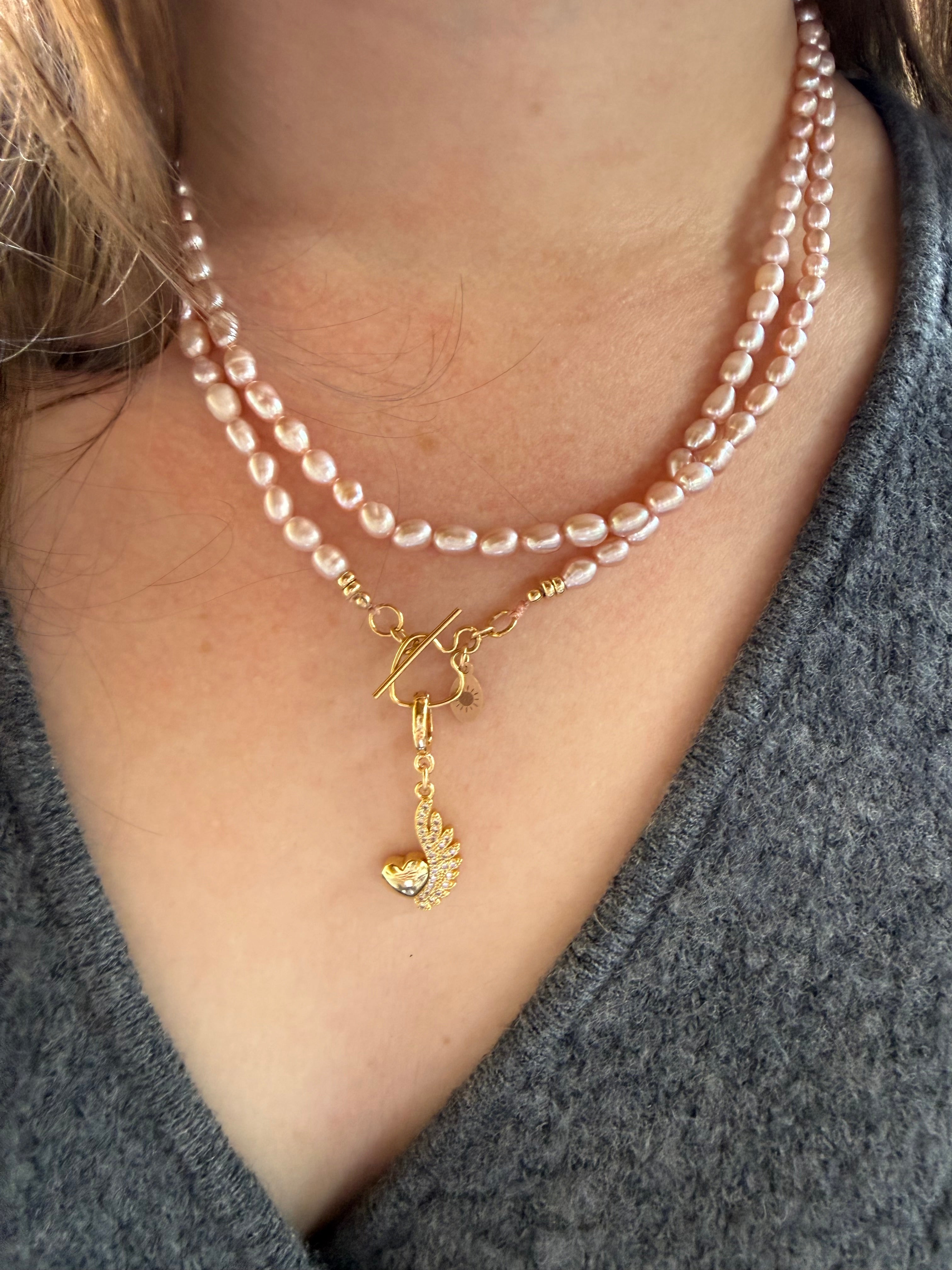 The Gladys - Open Winged Heart Charm