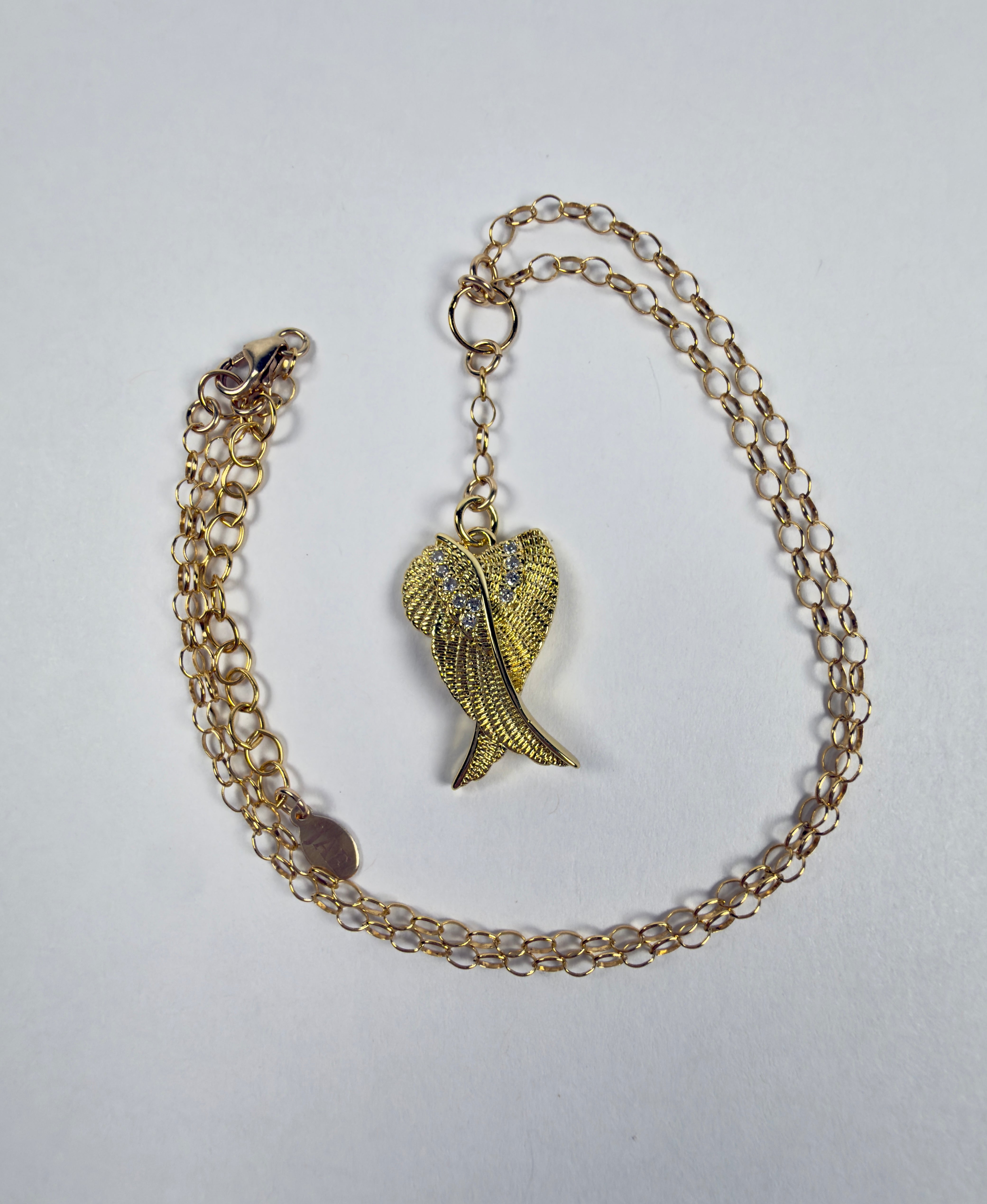 The Etta - Winged Lariat Charm Necklace “One of a Kind”