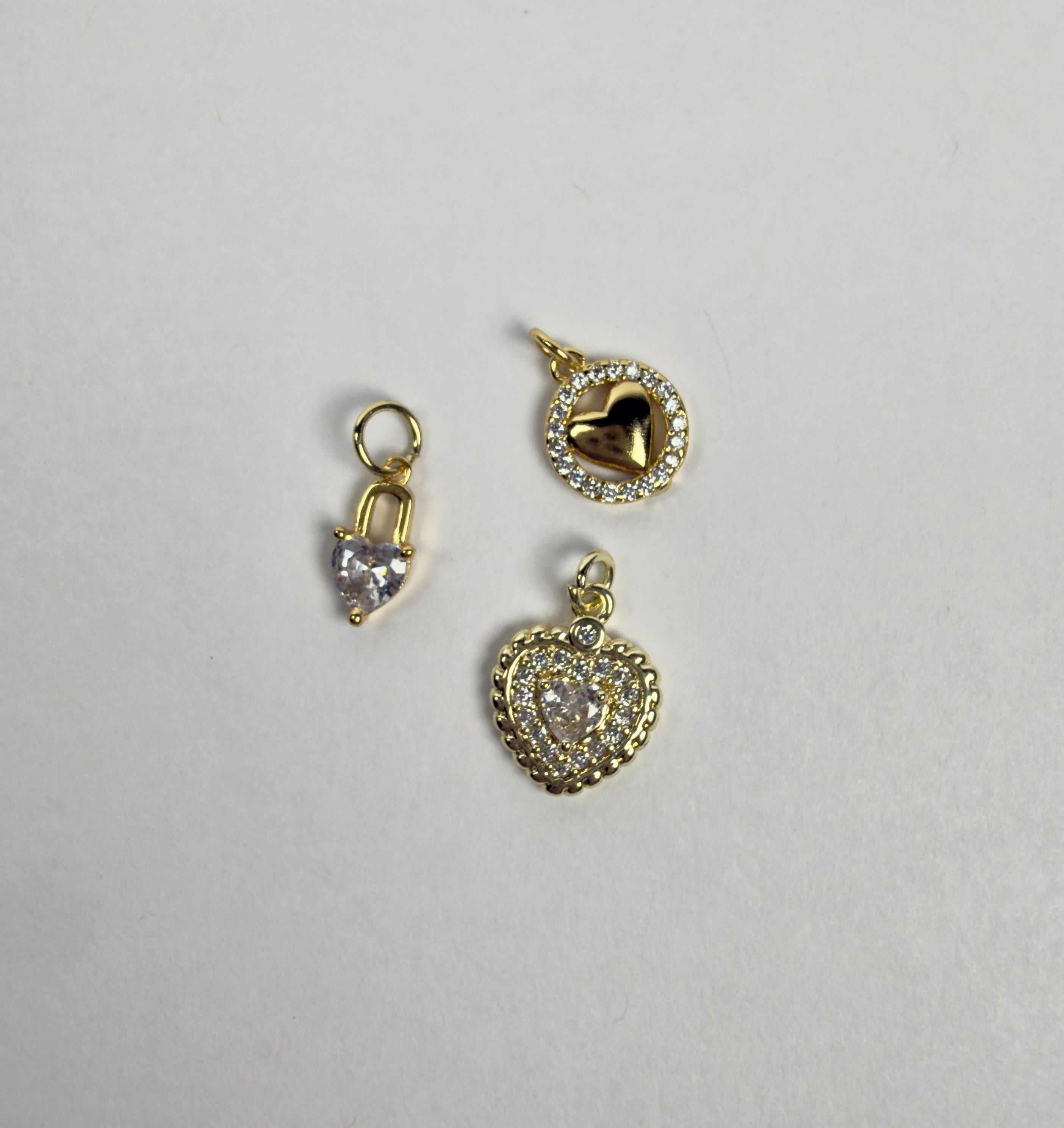 Heart Charms with Choice of Attacher Collection #2