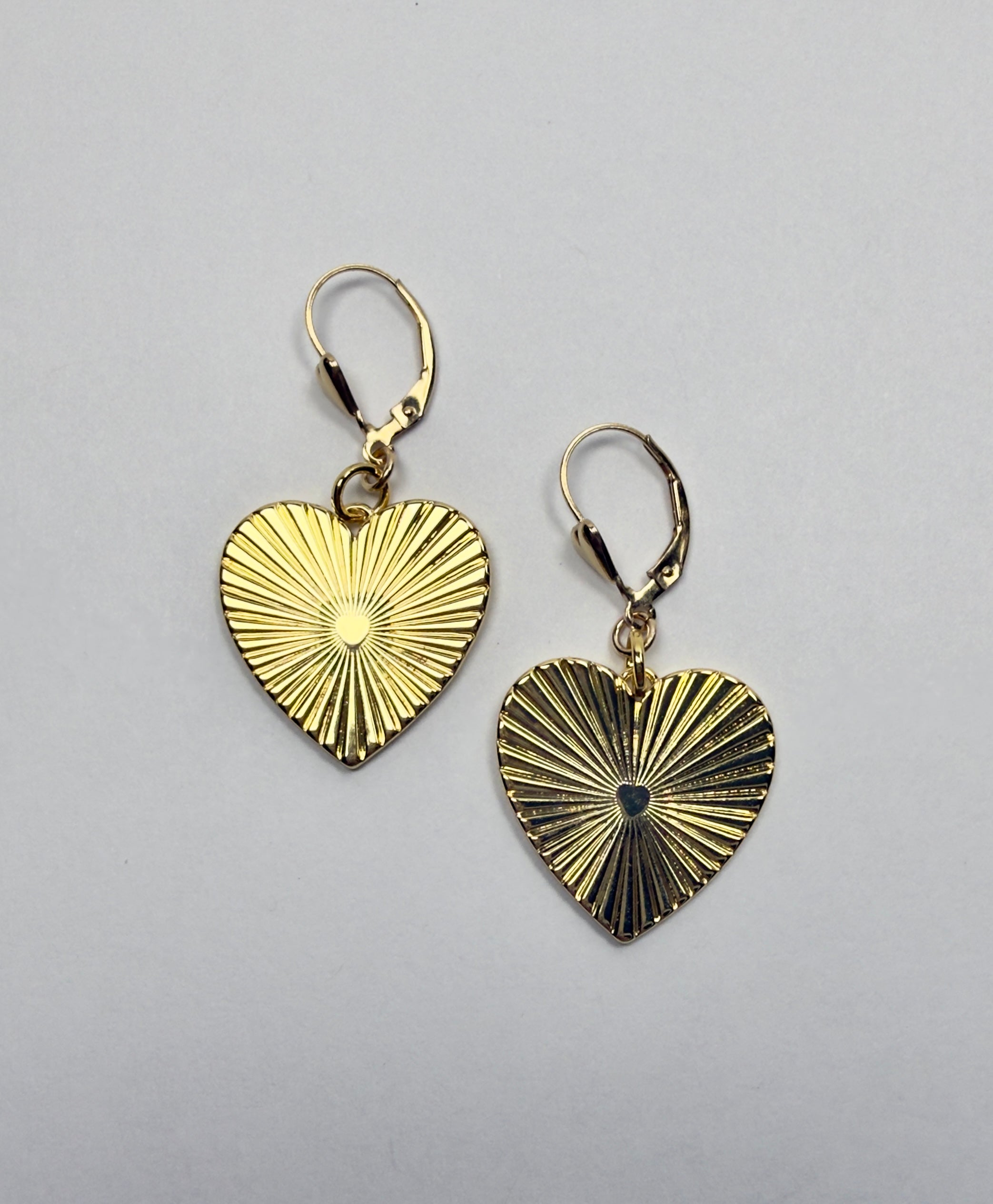 The Janice - Beaming Heart Dangle Earrings