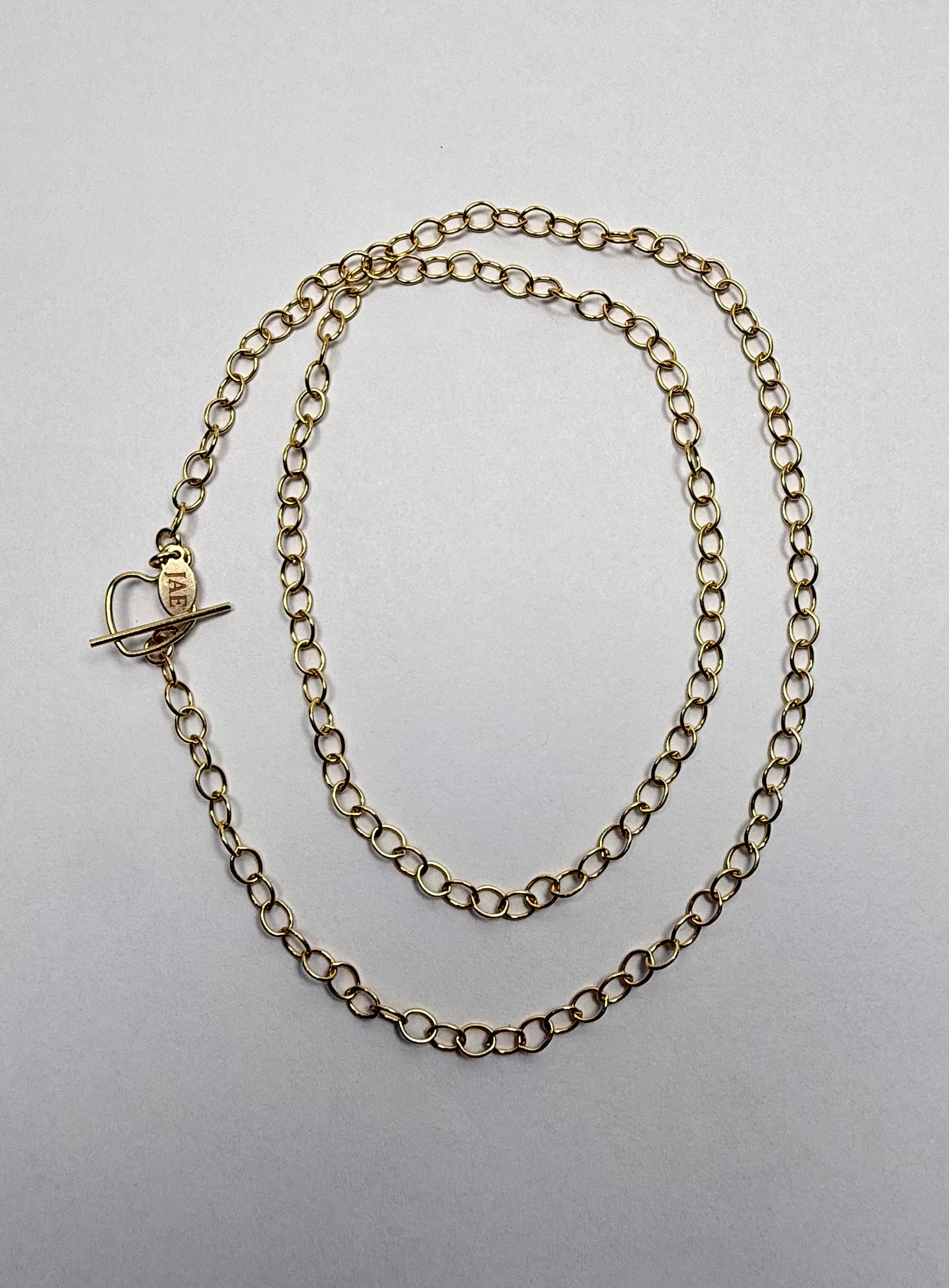 The Bernice - Heart Toggle Clasp Chain Necklace