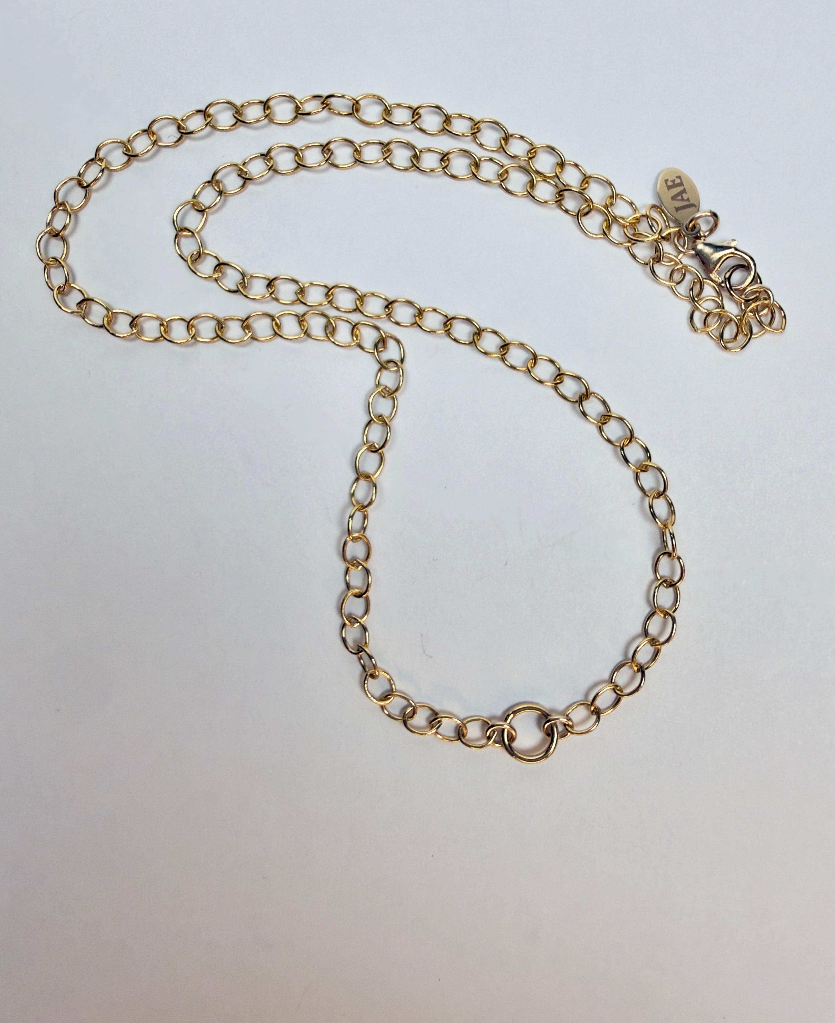 The Harriet - Cable Chain with “O” Ring Necklace