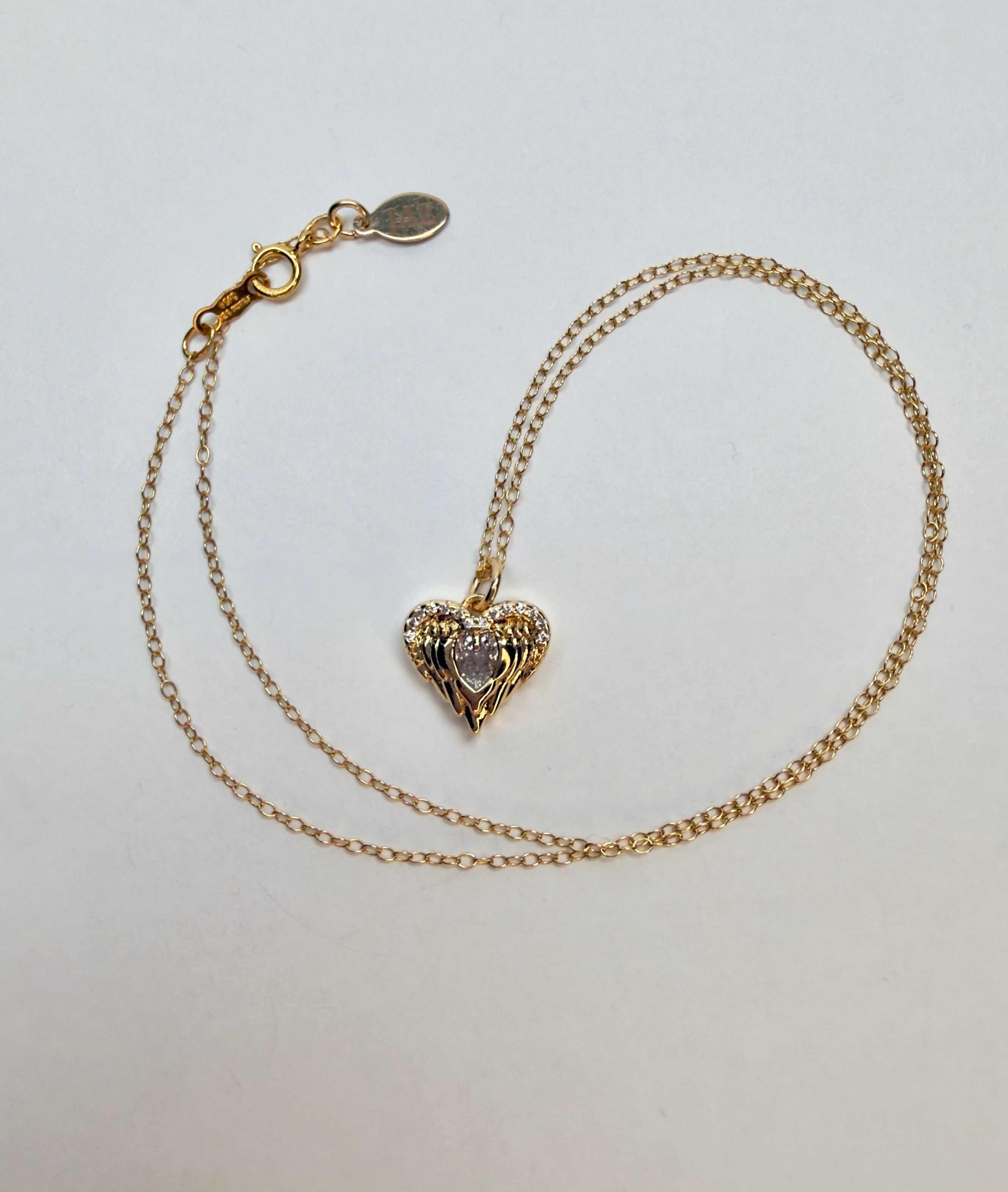 The Clairese - Winged Heart Charm Necklace