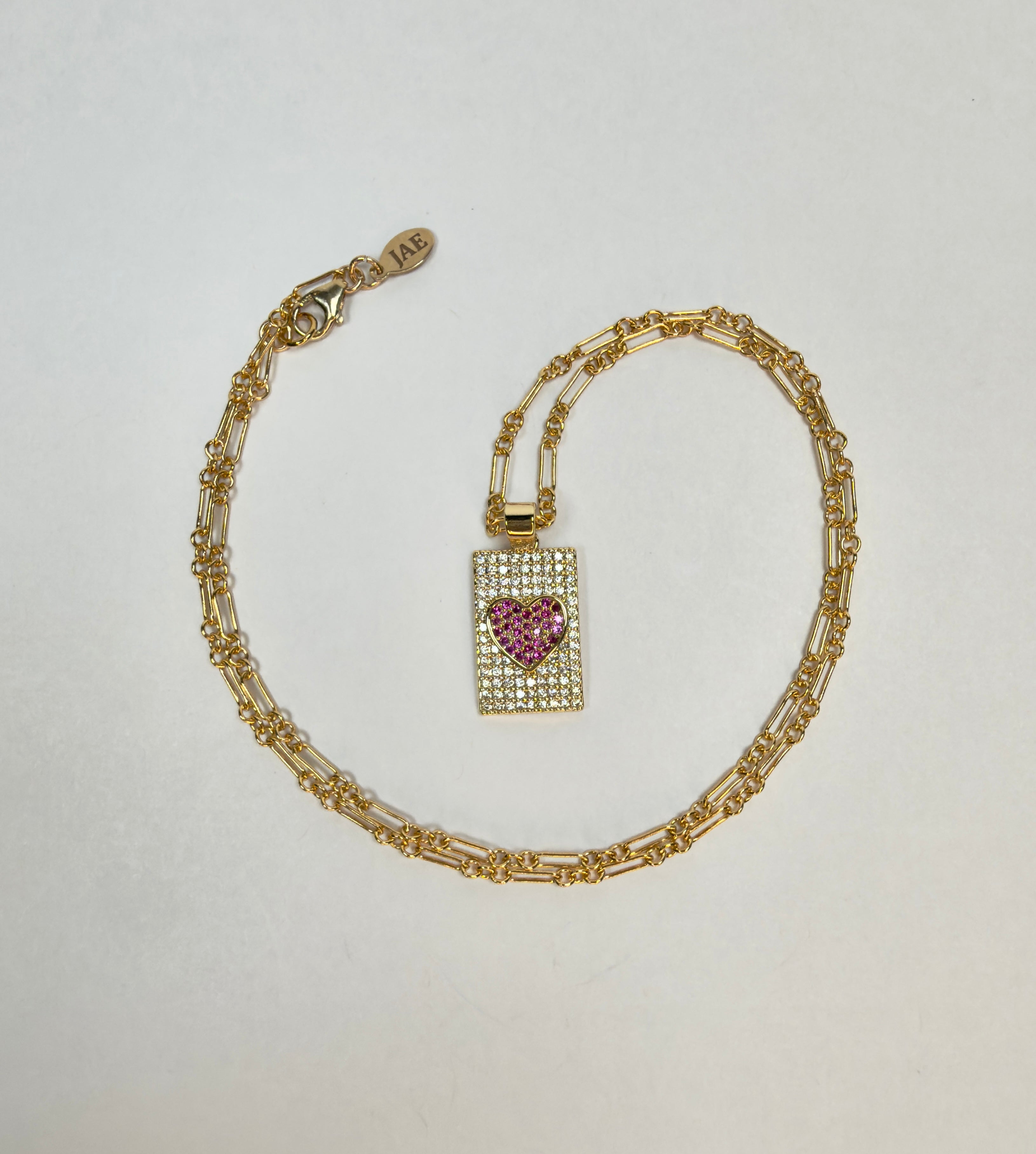 The Beatrice - Love Tag Pendant Necklace